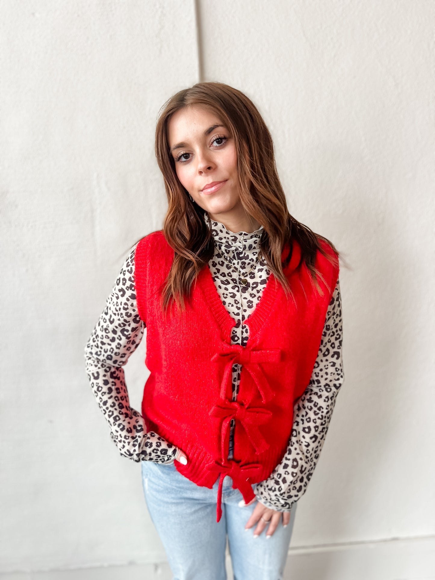 Snow Leopard Sheer Top