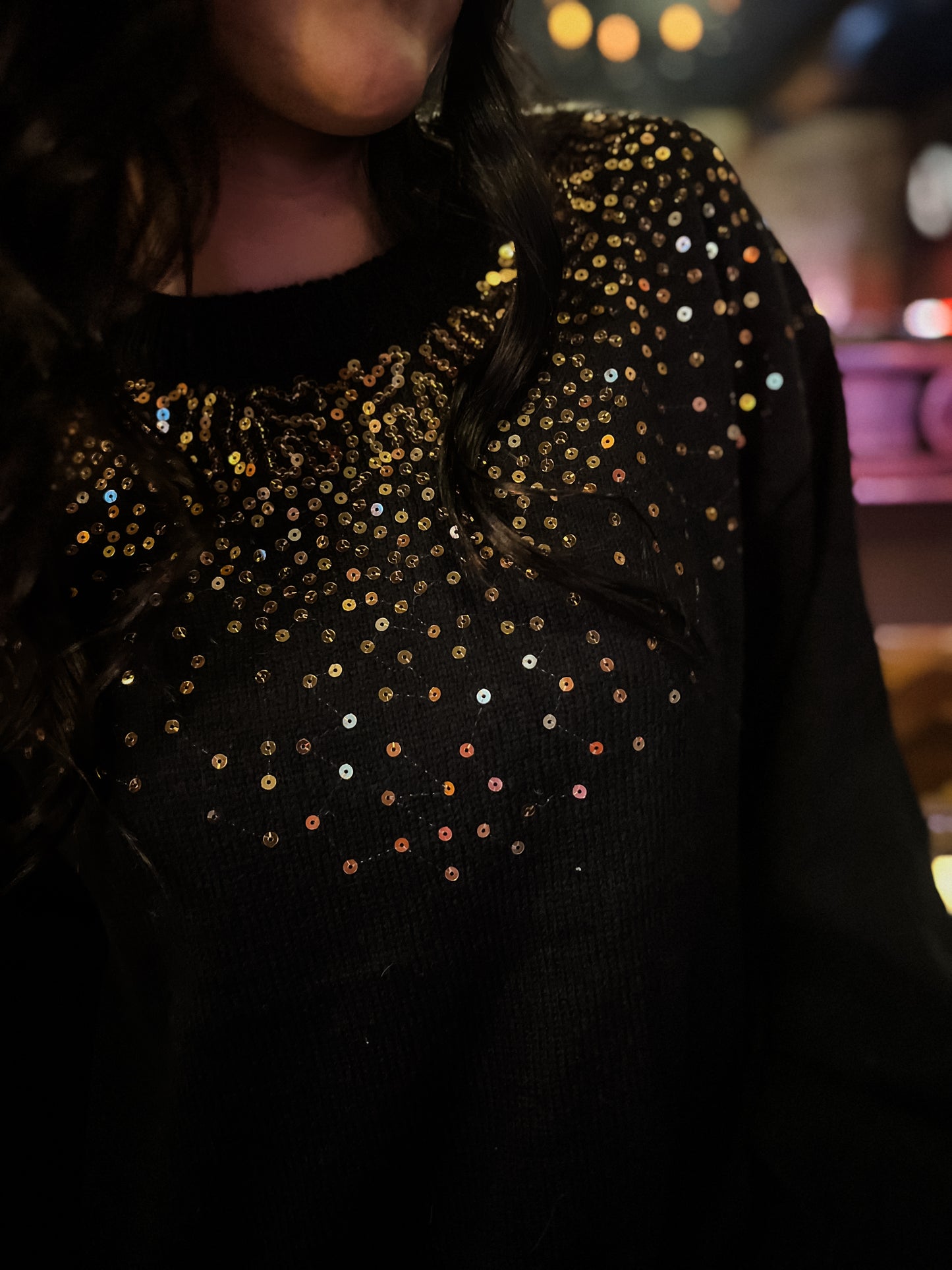 Golden Fireworks Sweater