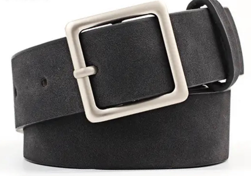 Wide Vegan Leather Belt