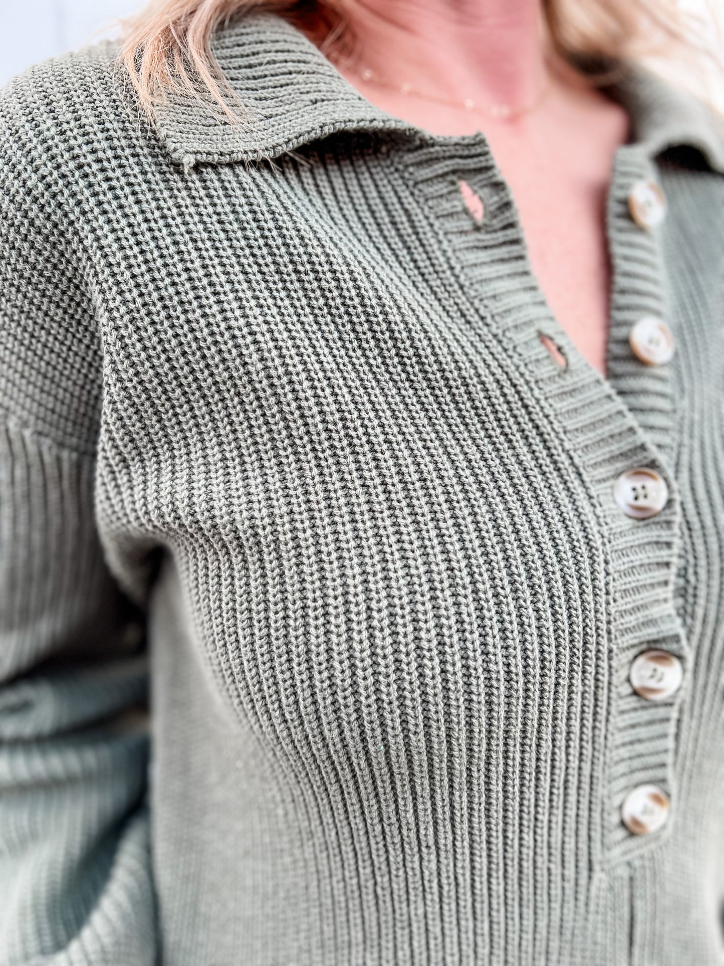 Olive Tree Sweater Romper