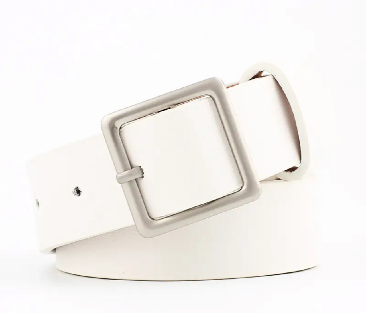 Wide Vegan Leather Belt