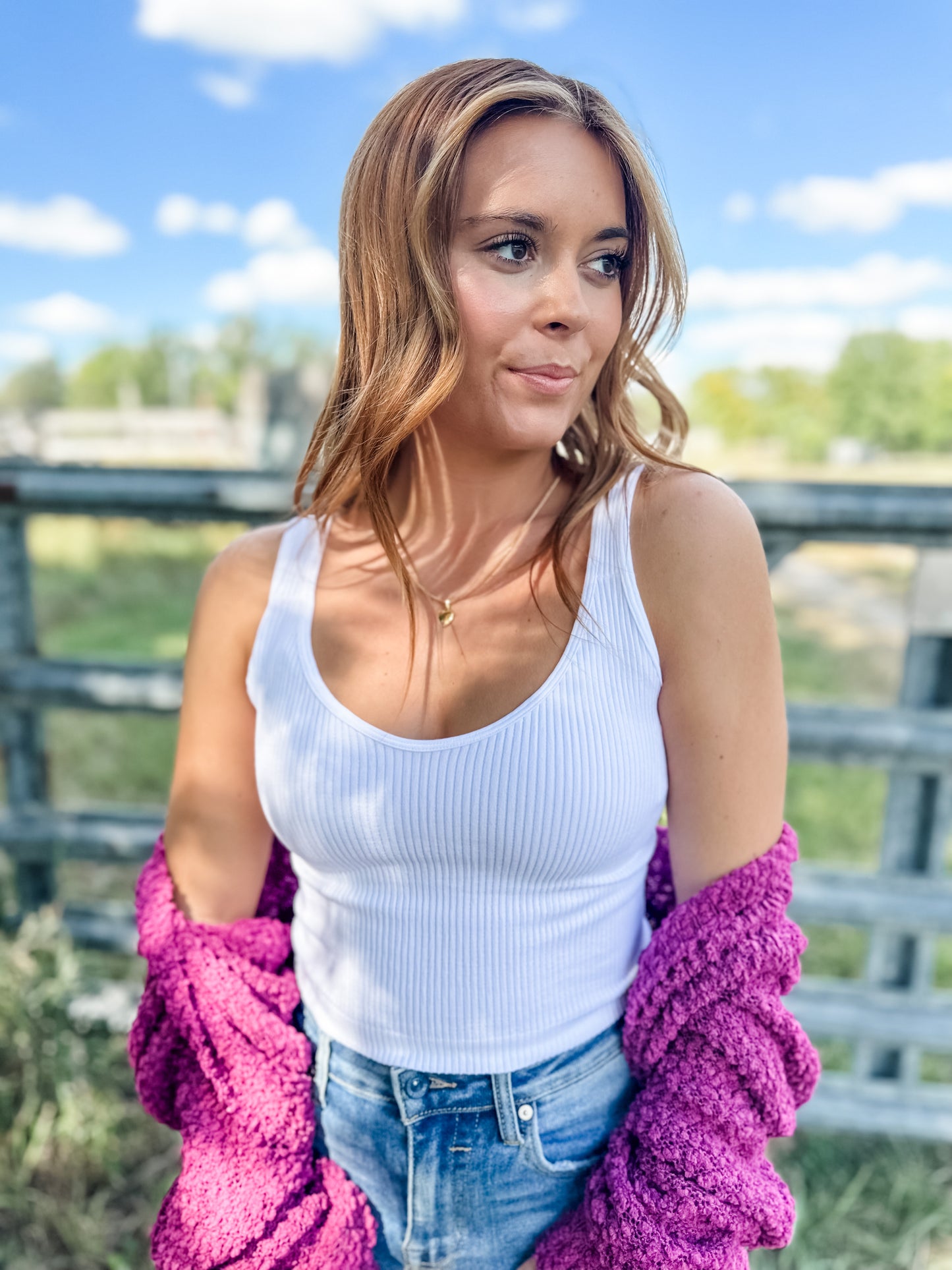Missoula Mornings Cardigan - Magenta