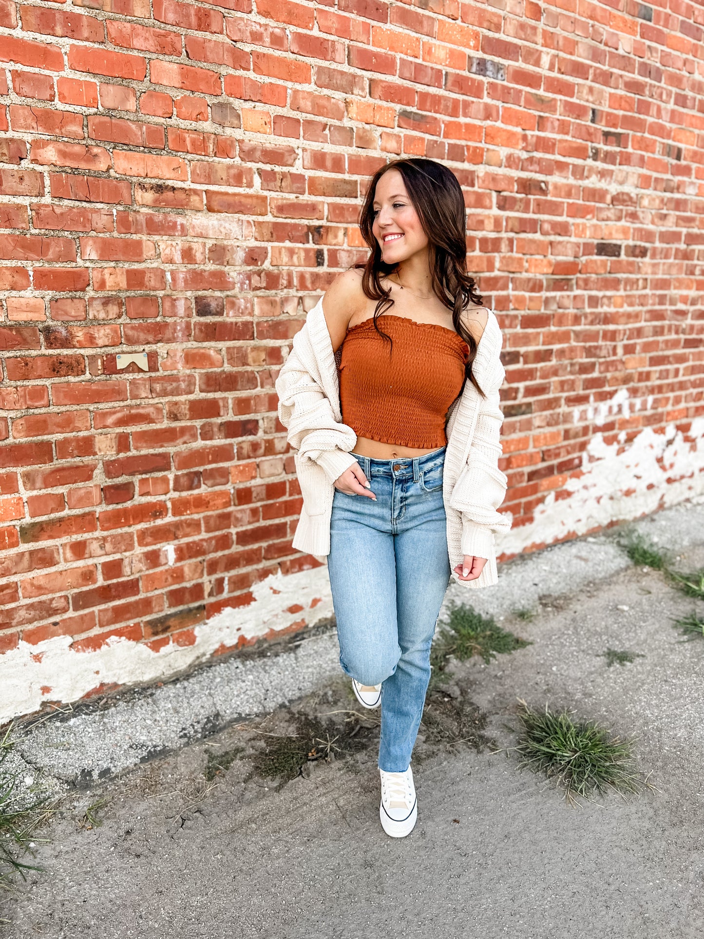 Talia Tube Top - Almond