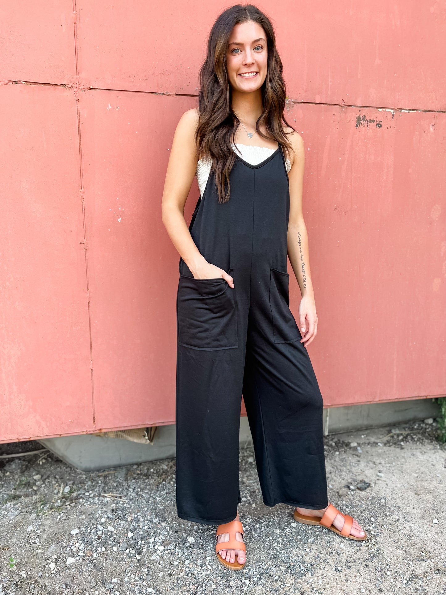 Double Barrel Overall Jumper - Black