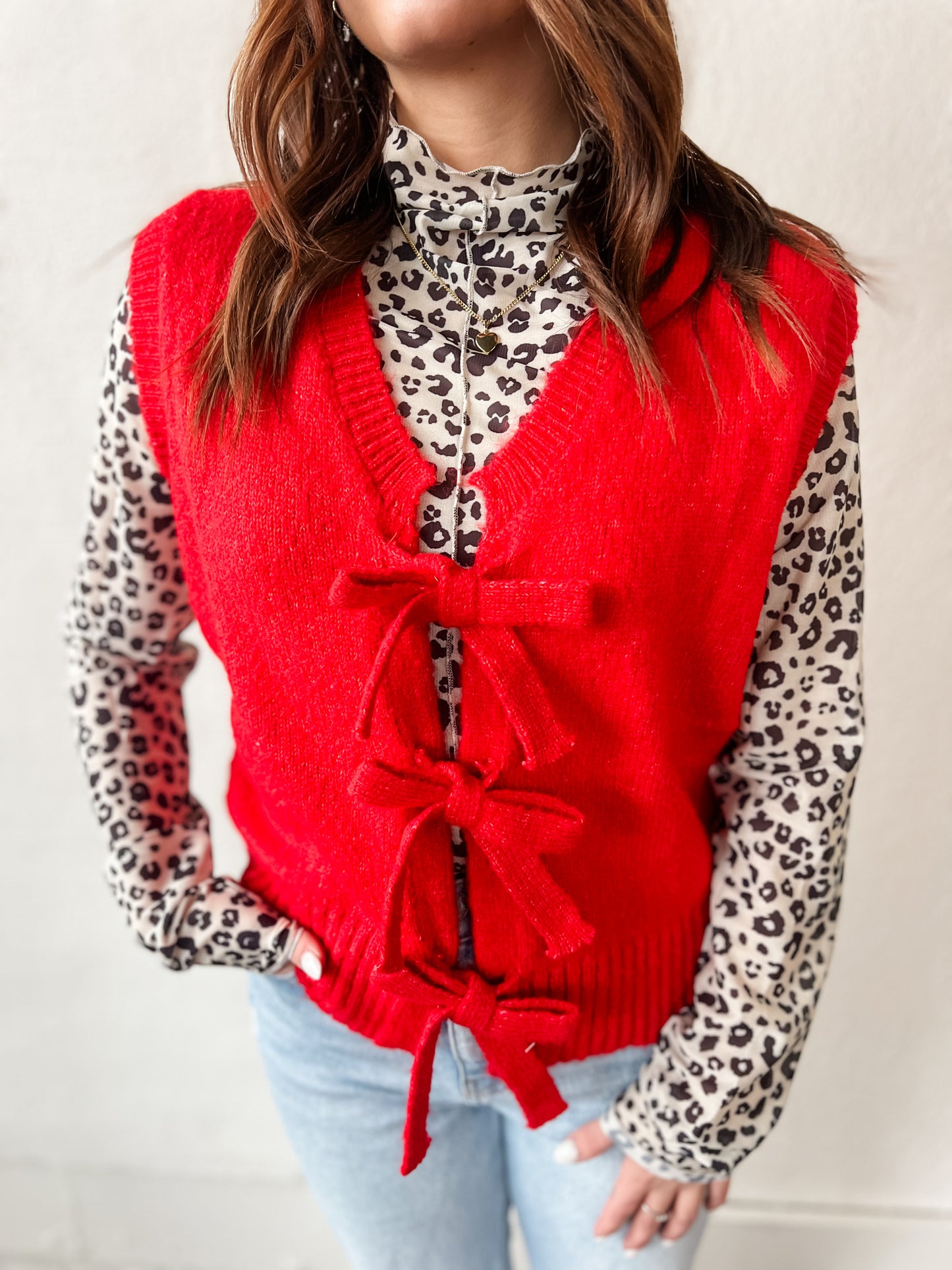 Snow Leopard Sheer Top