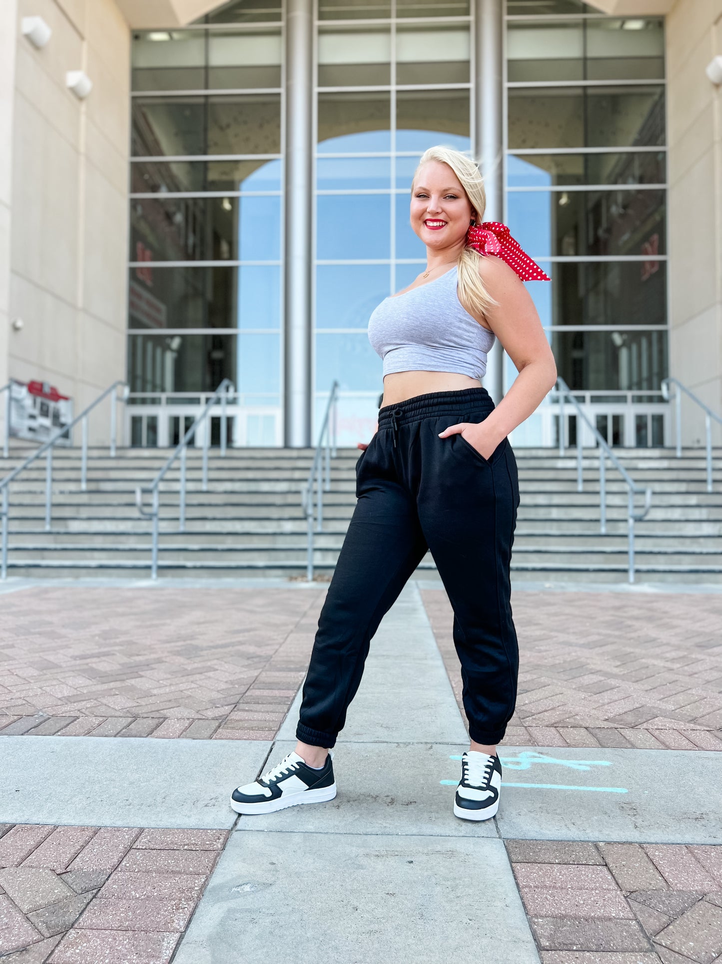 Let's Stay Home Joggers - Black