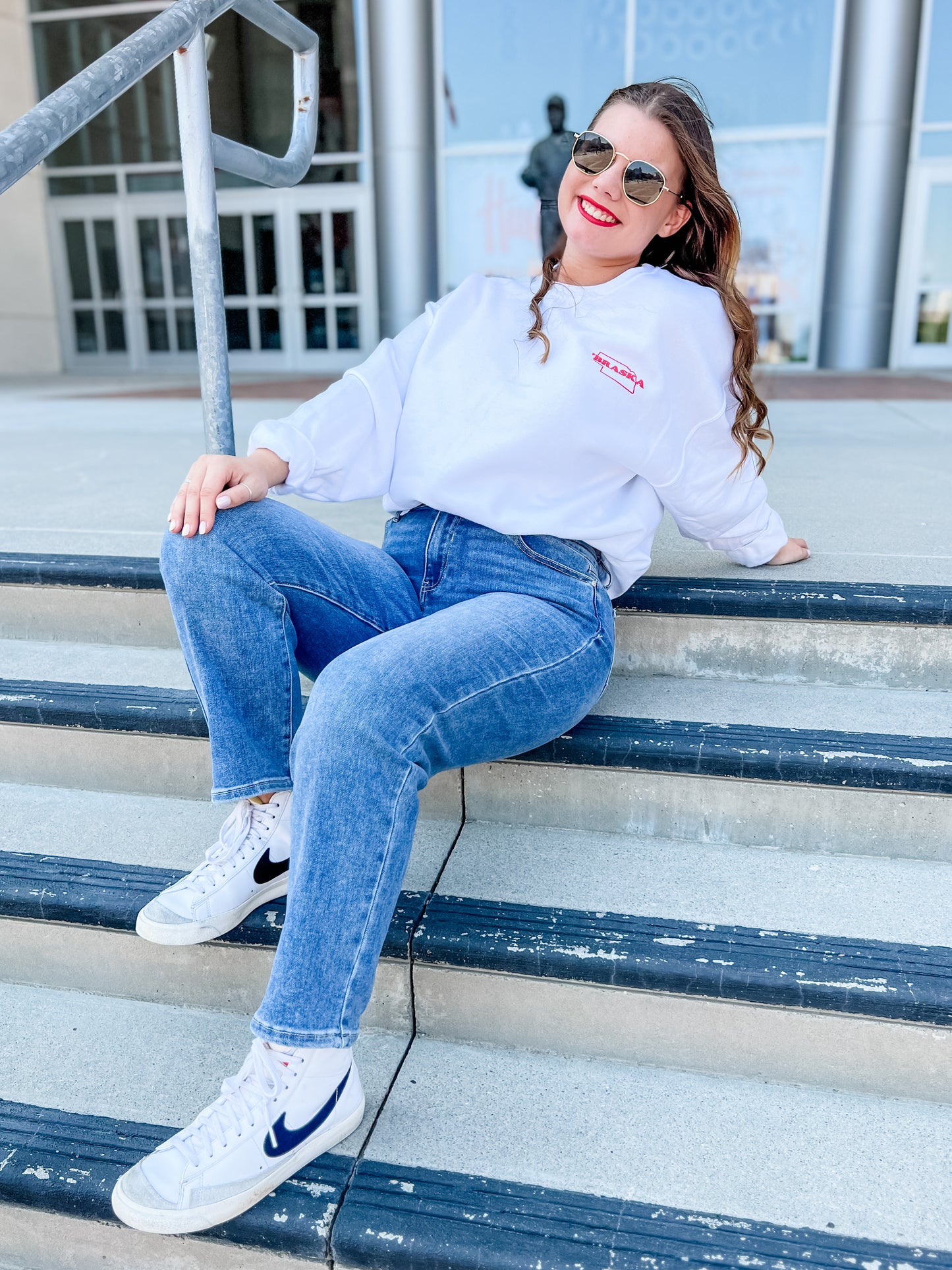 Braska Repeat Crew- White
