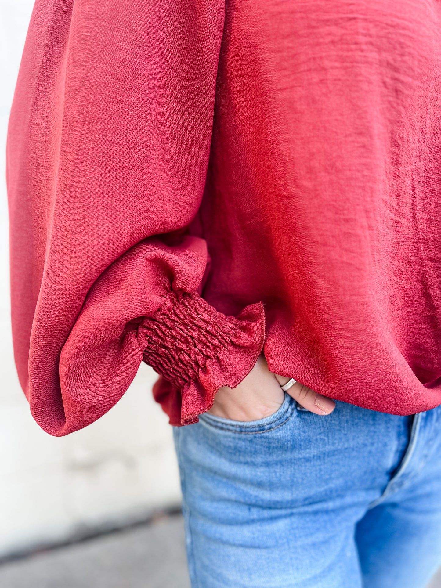 Arlo Woven Blouse - Spice