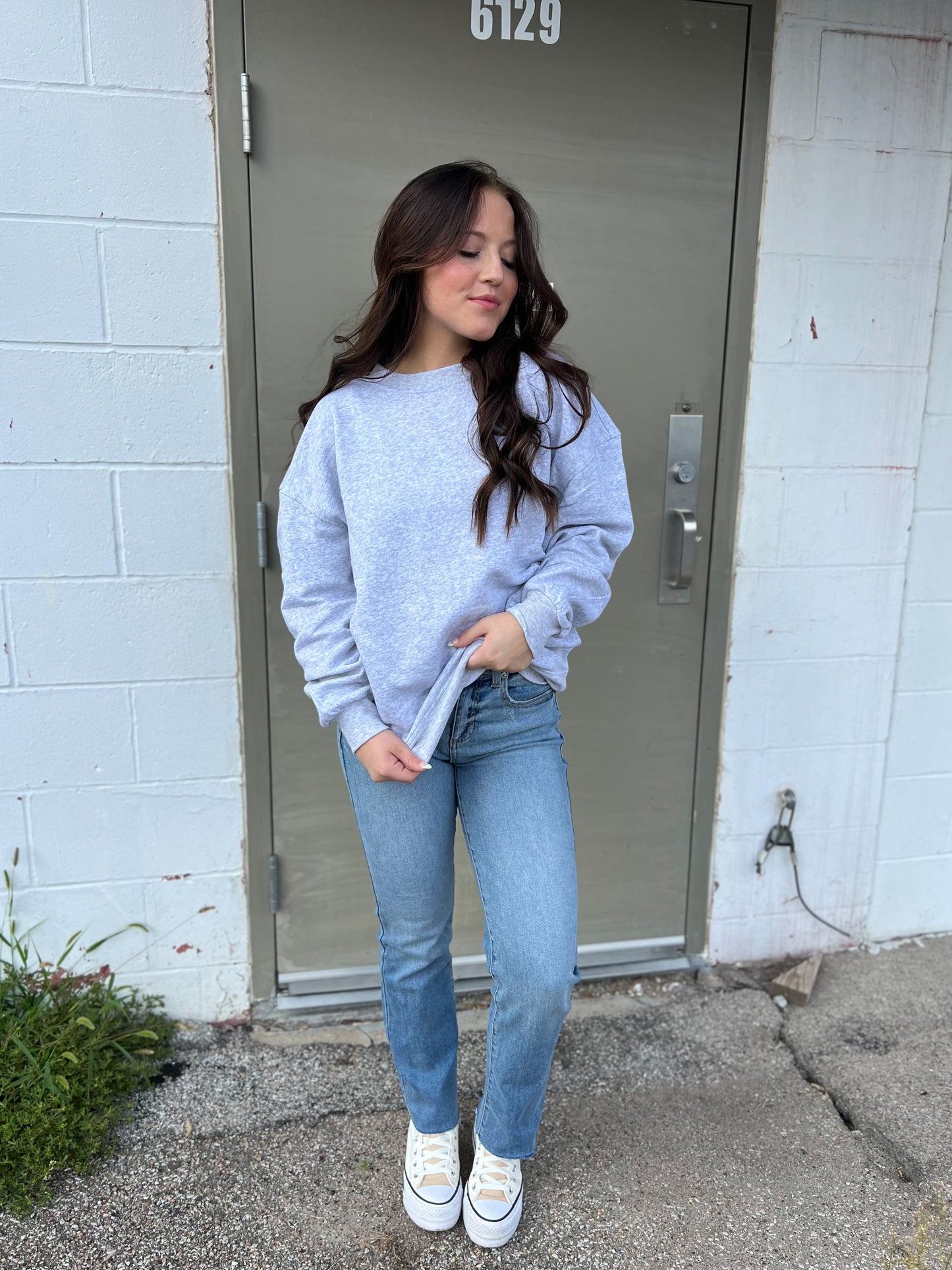 Sandstone Oversized Crew - Heather