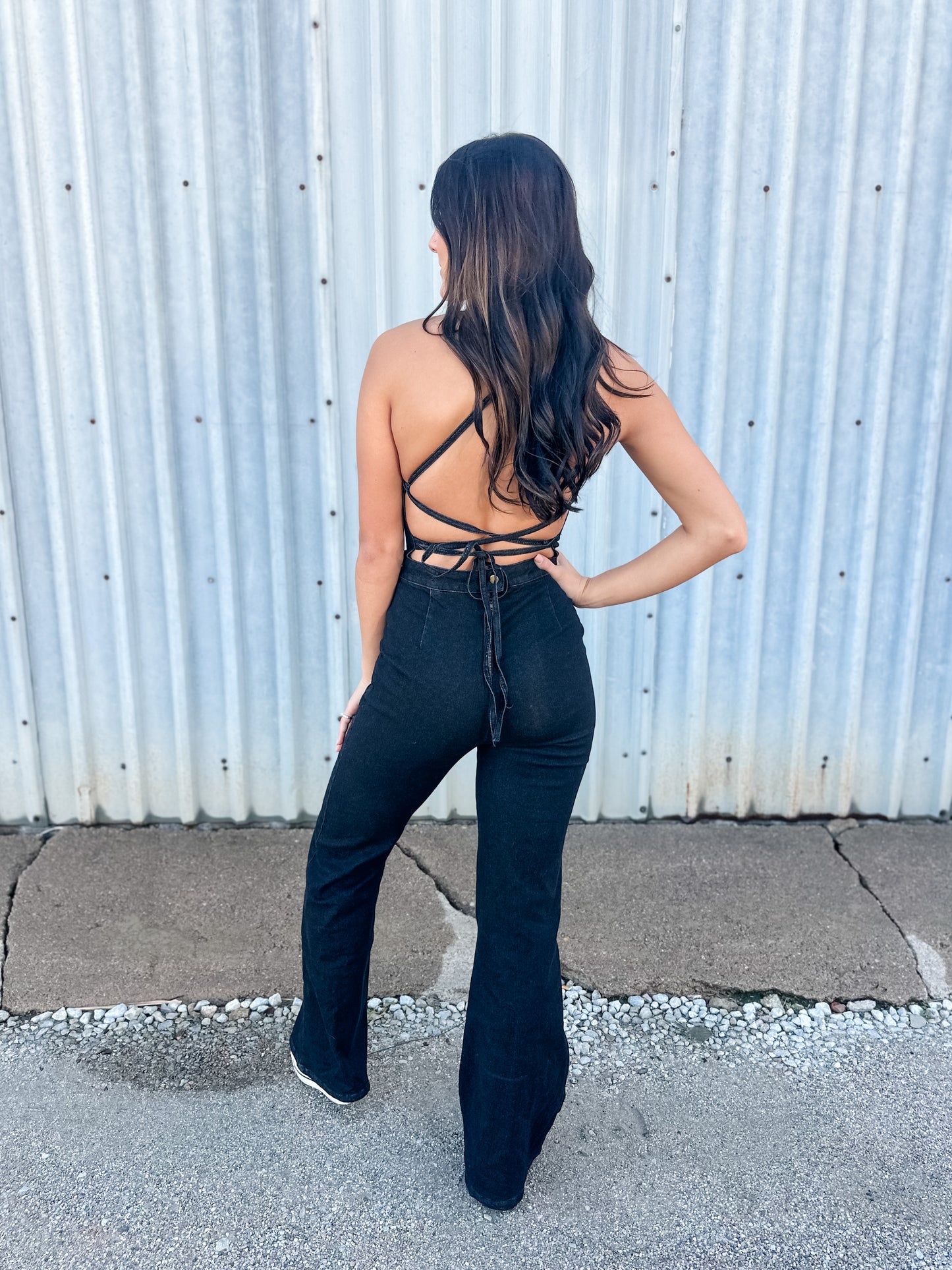 Whiskey Fever Denim Jumpsuit
