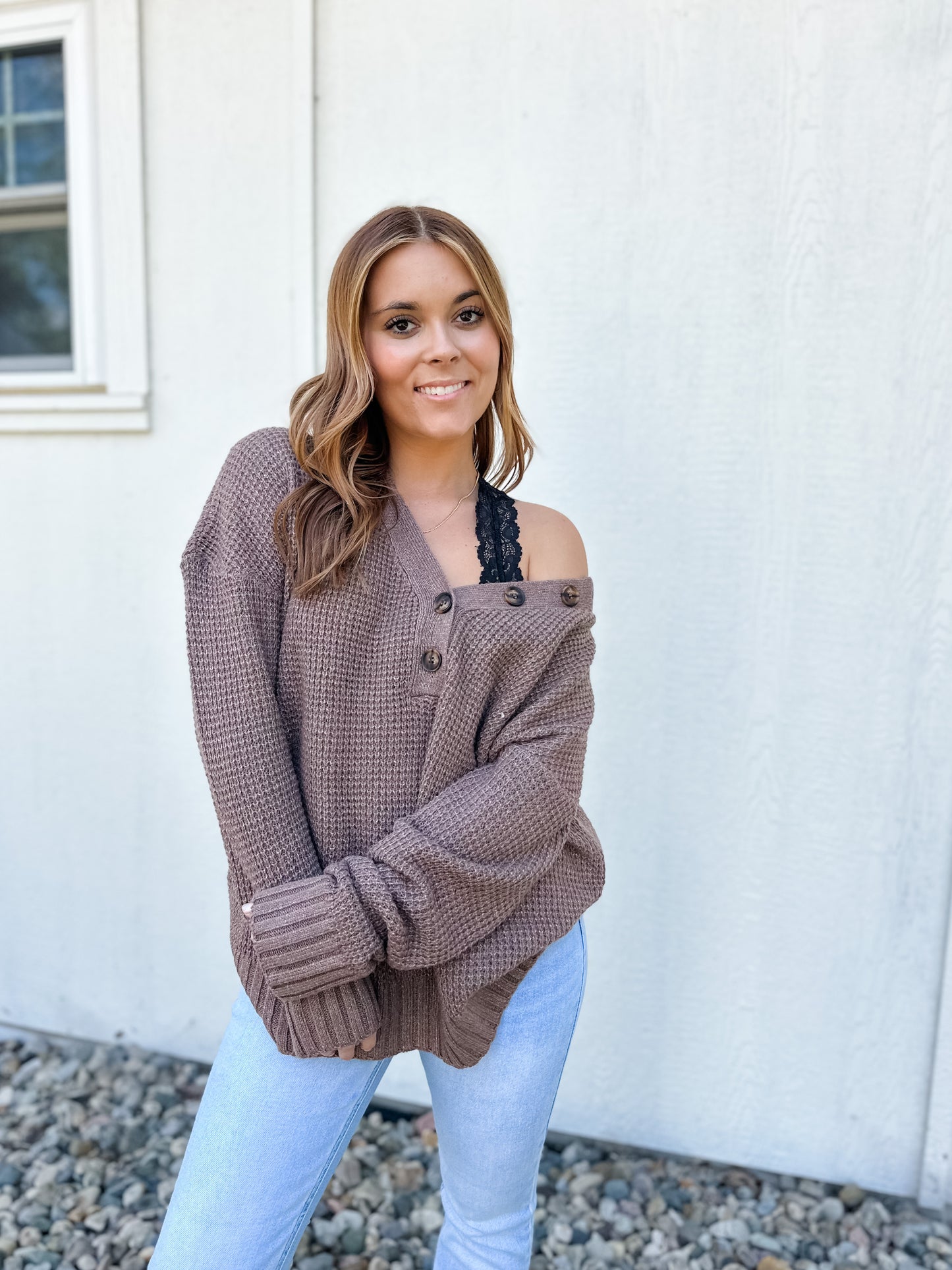 Cafe Mocha Knit Top