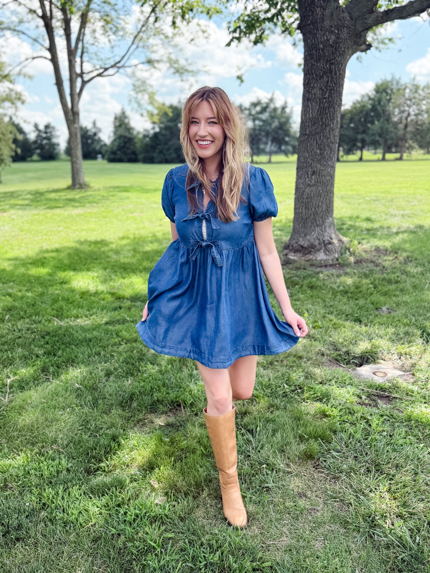 Hometown Honey Denim Dress