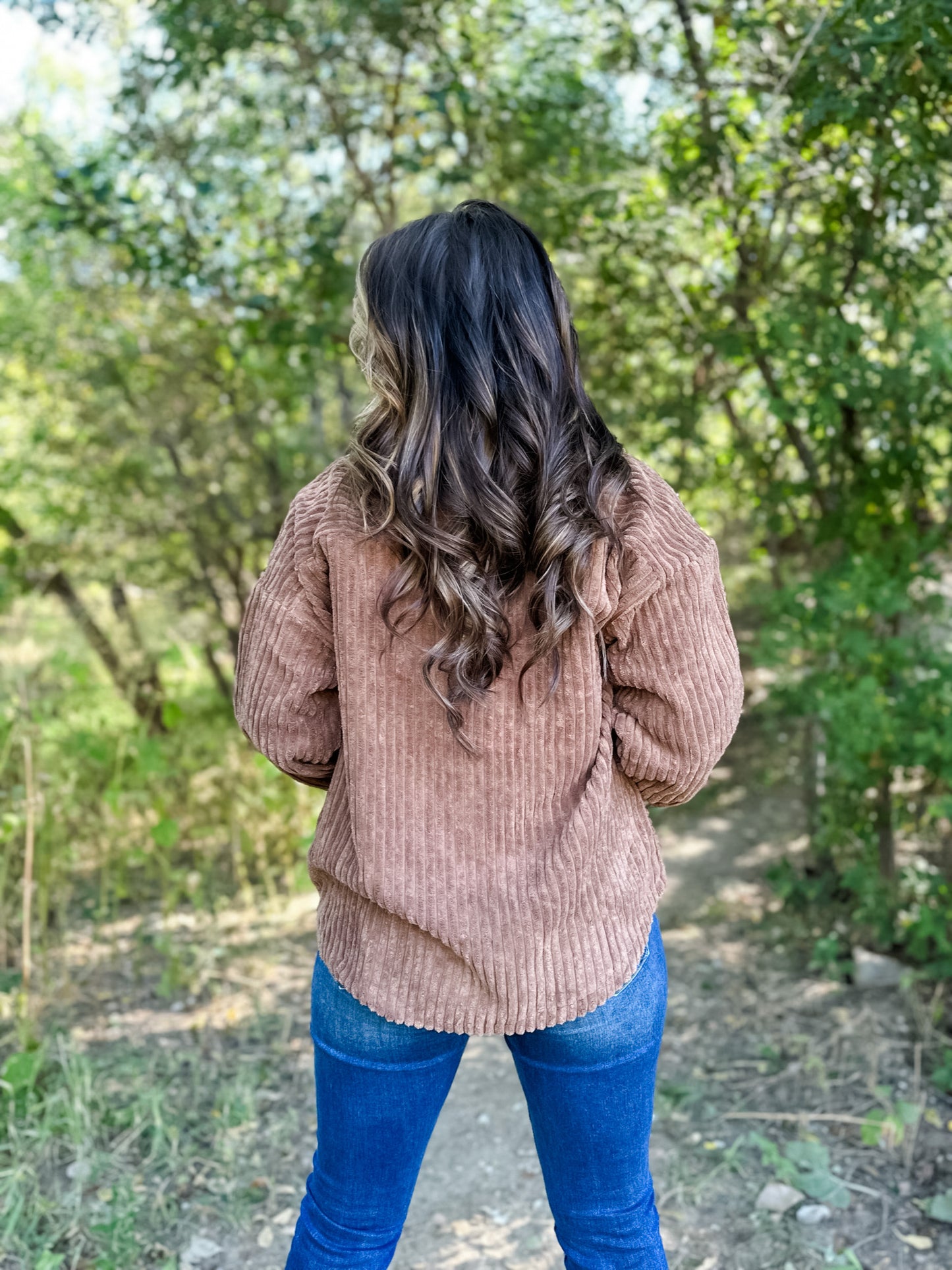 Time Passes Corduroy Jacket - Chocolate