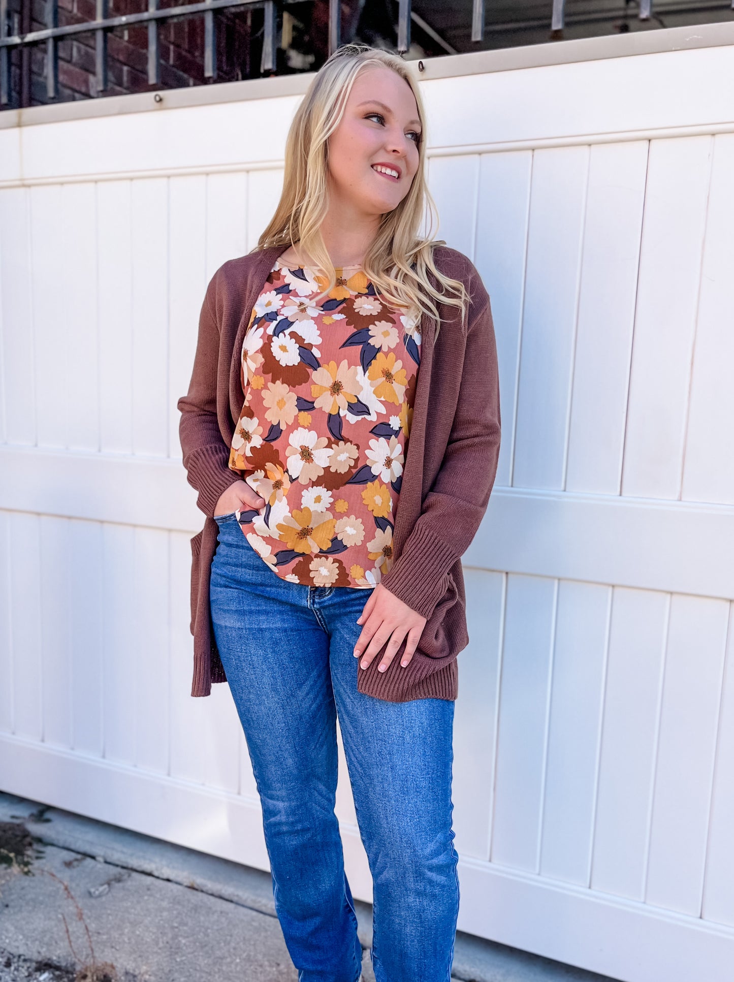 Jane Ruffle Top - Mauve