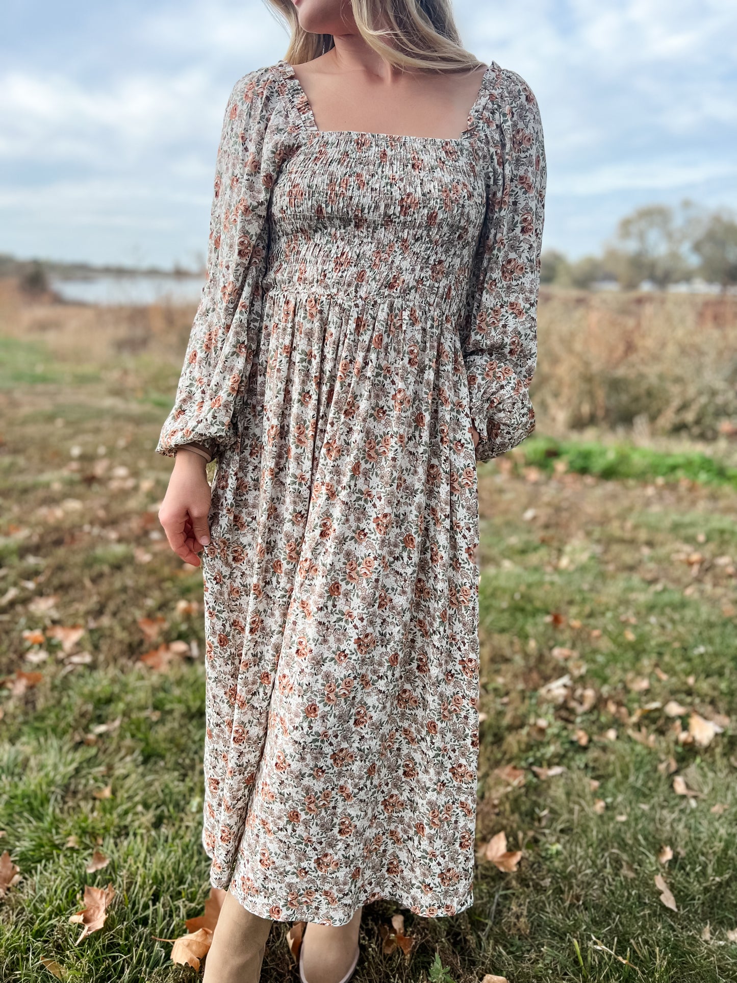 Emerie Floral Midi Dress