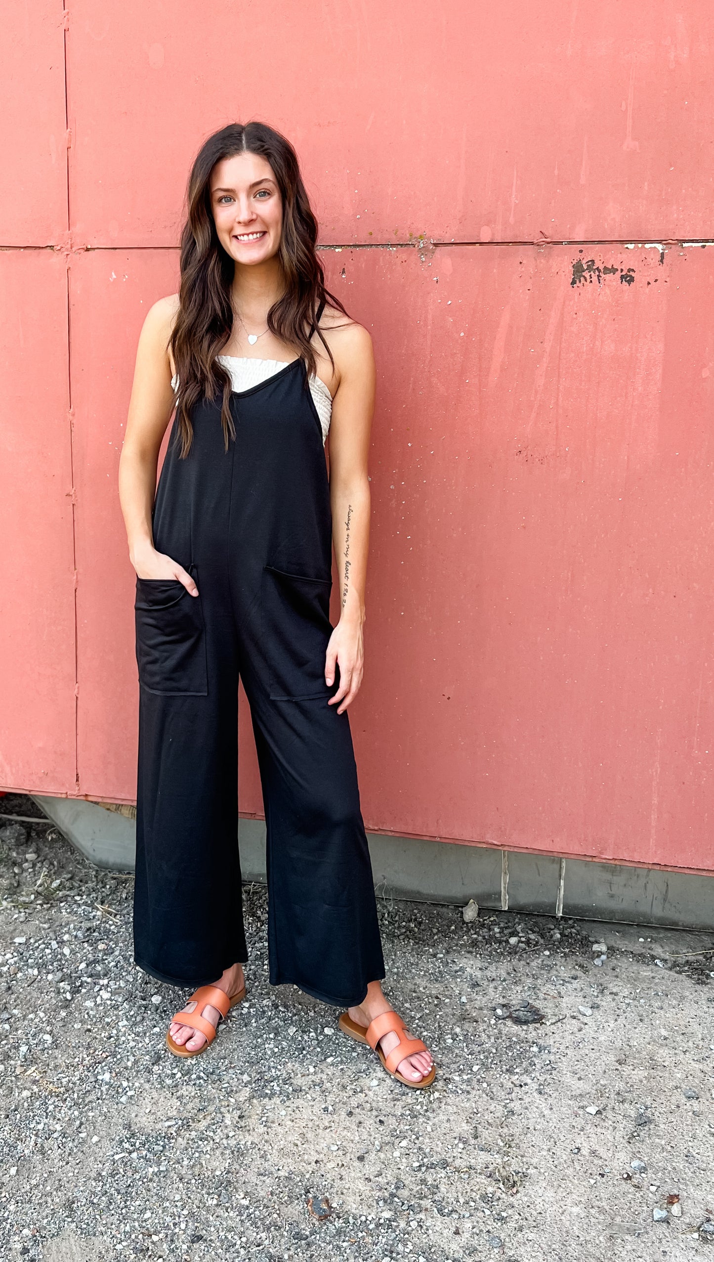 Double Barrel Overall Jumper - Black