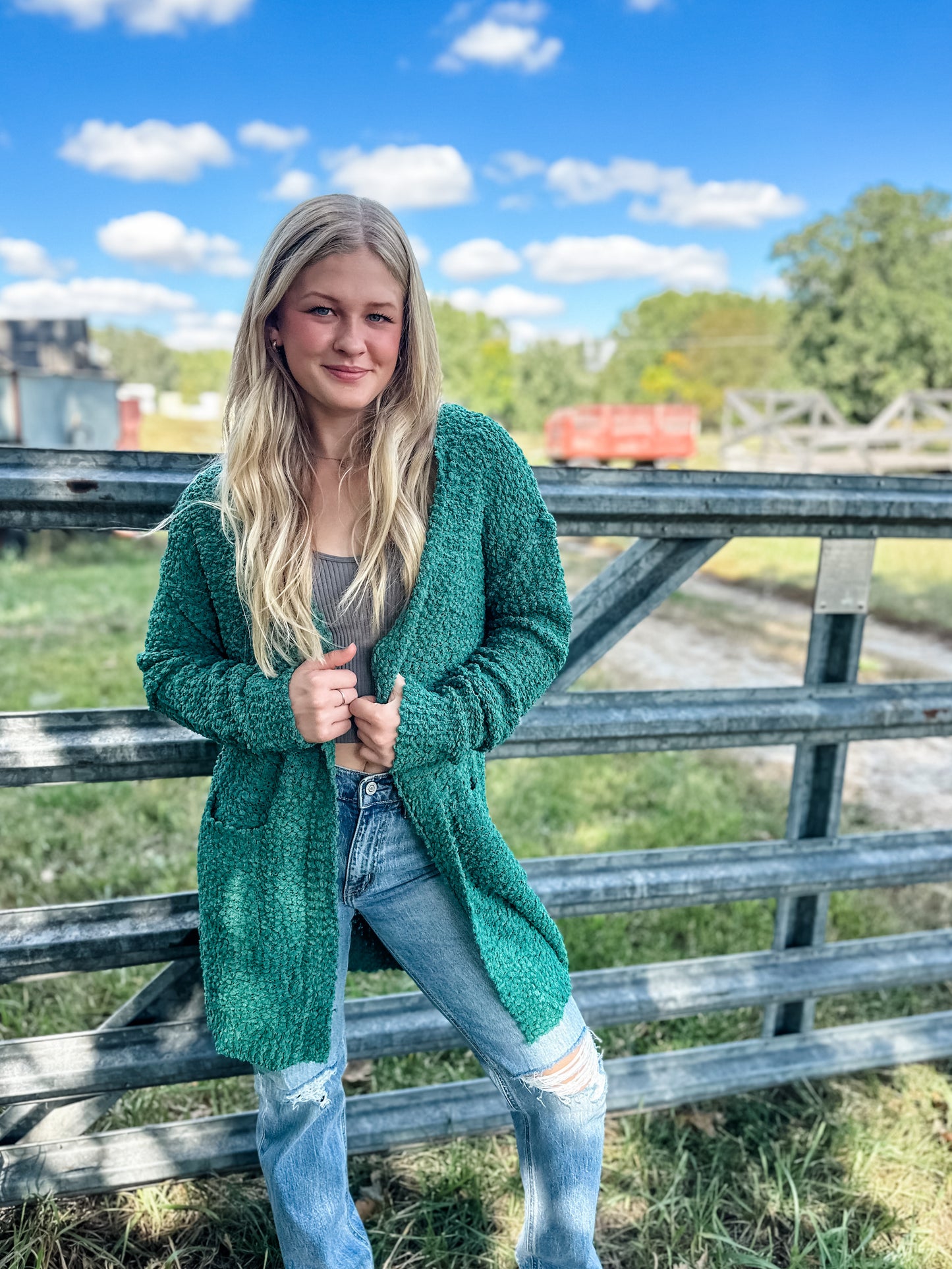 Missoula Mornings Cardigan - Emerald