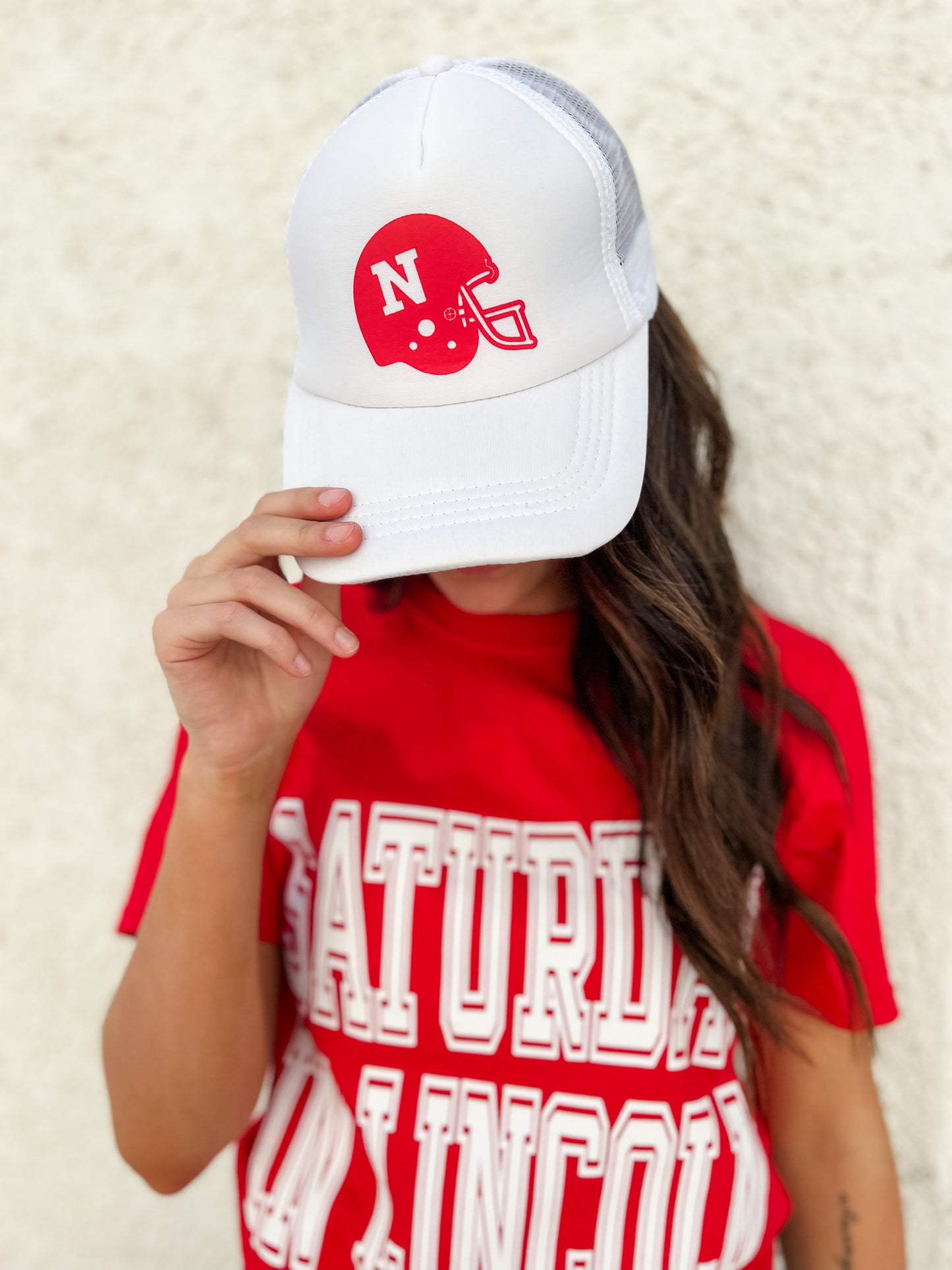 Husker Helmet Trucker Hat