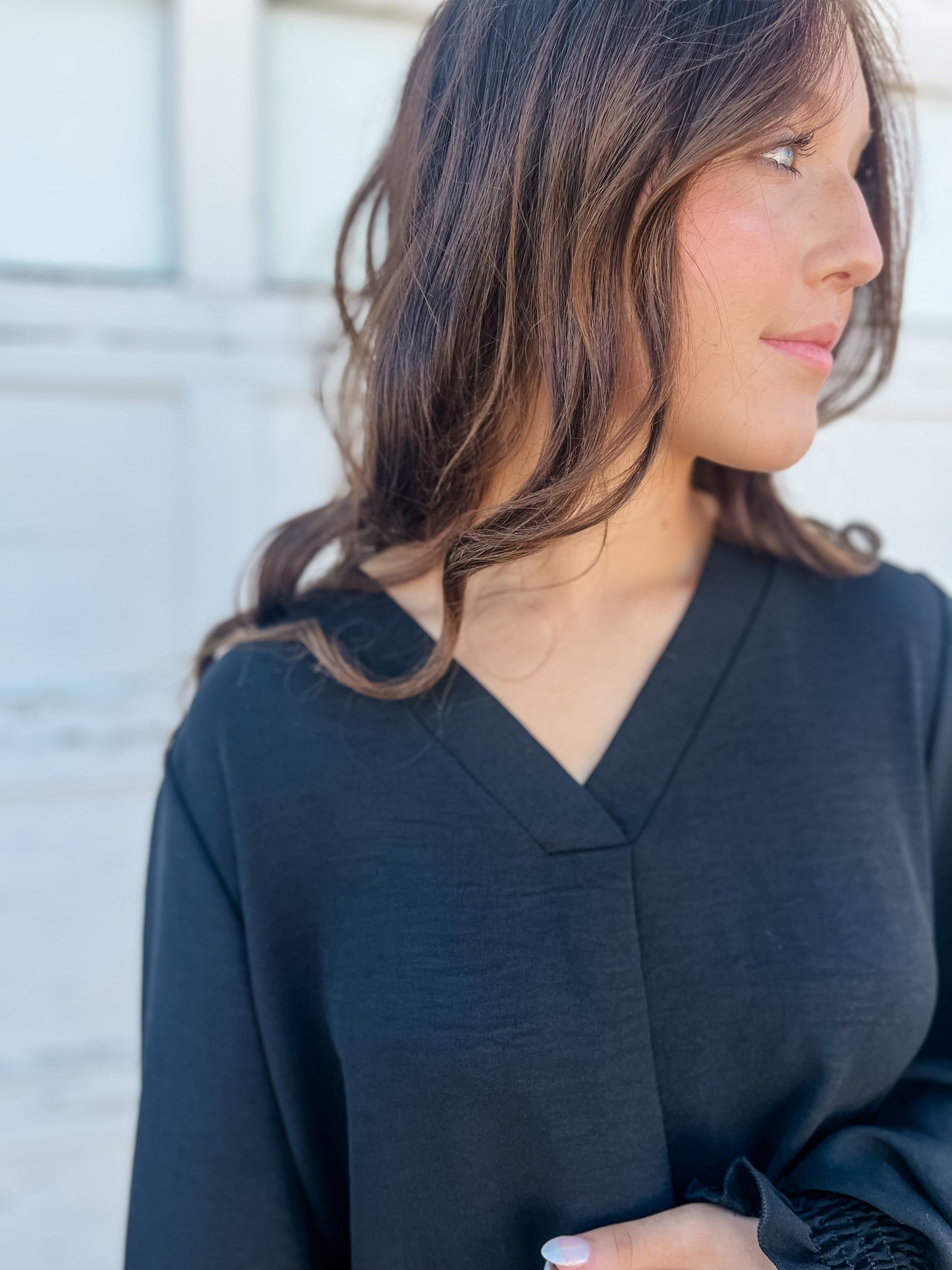 Arlo Woven Blouse - Black