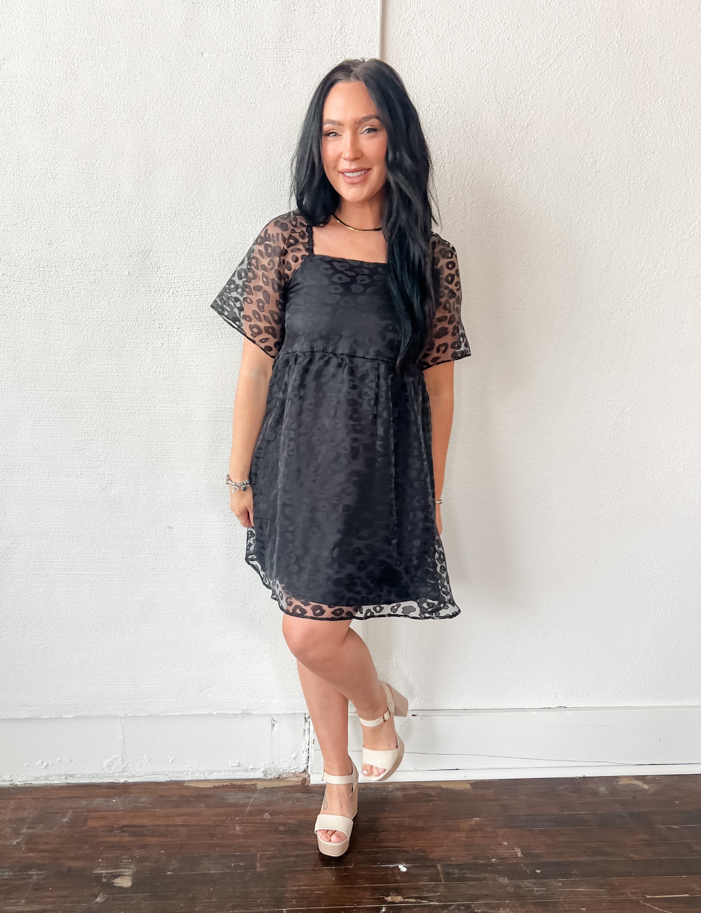 Evelyn Leopard Print Dress