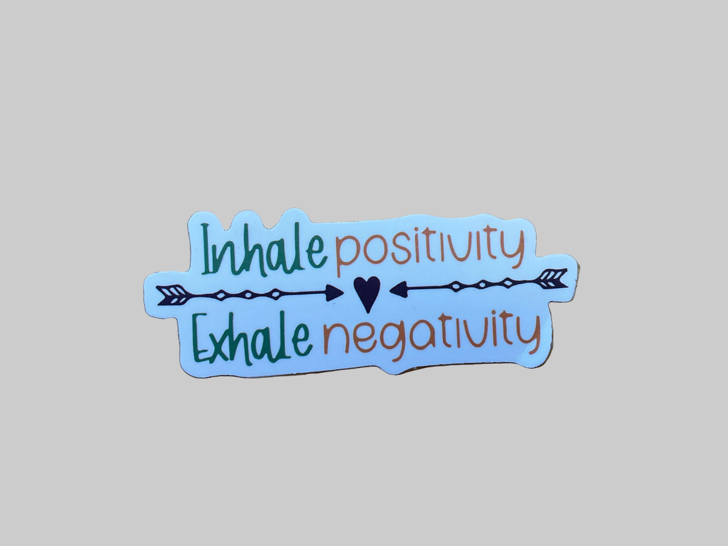 Inhale Positivity Exhale Negativity - Sticker