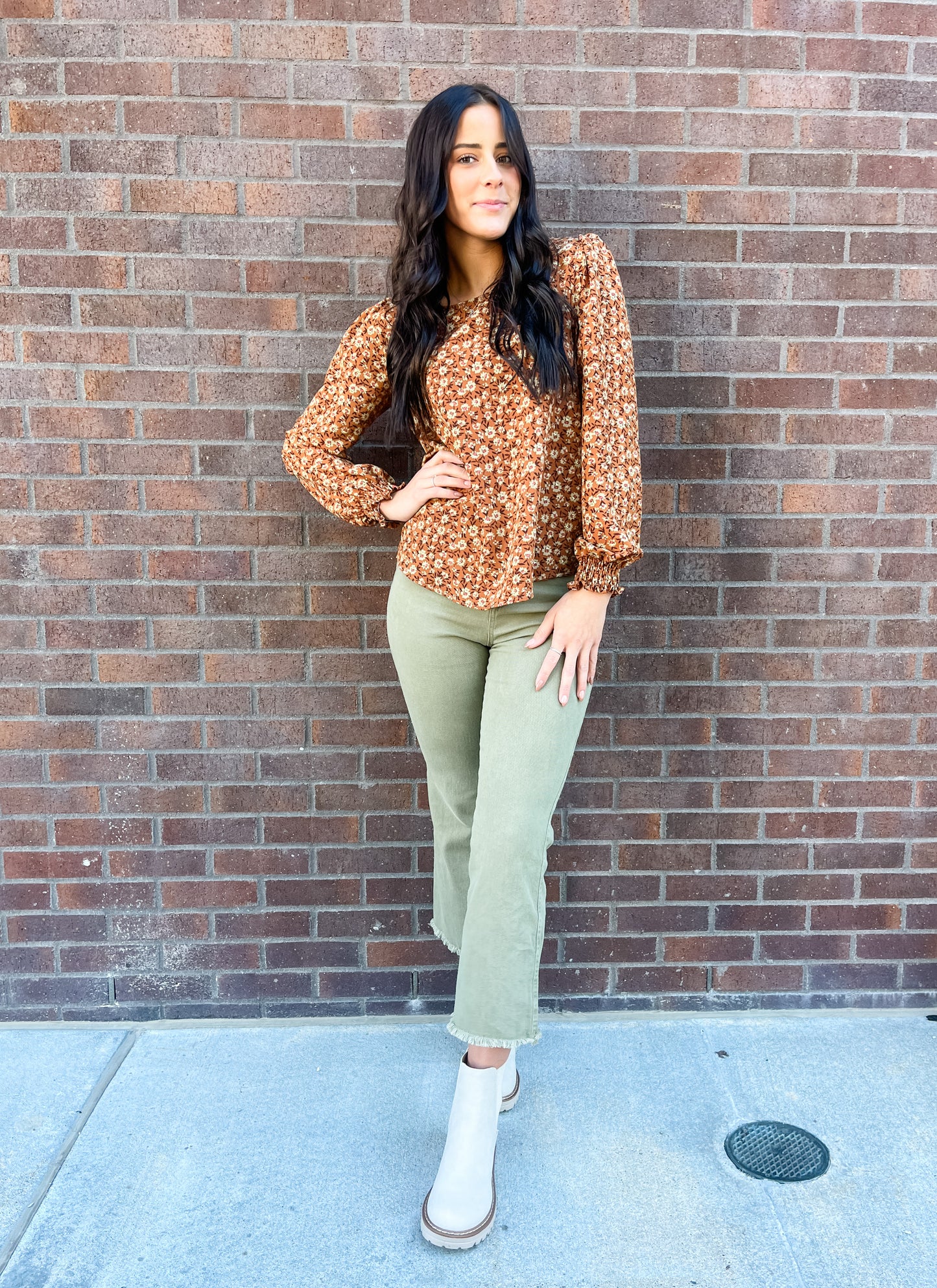 Hey Judy Cropped Pants - Faded Olive