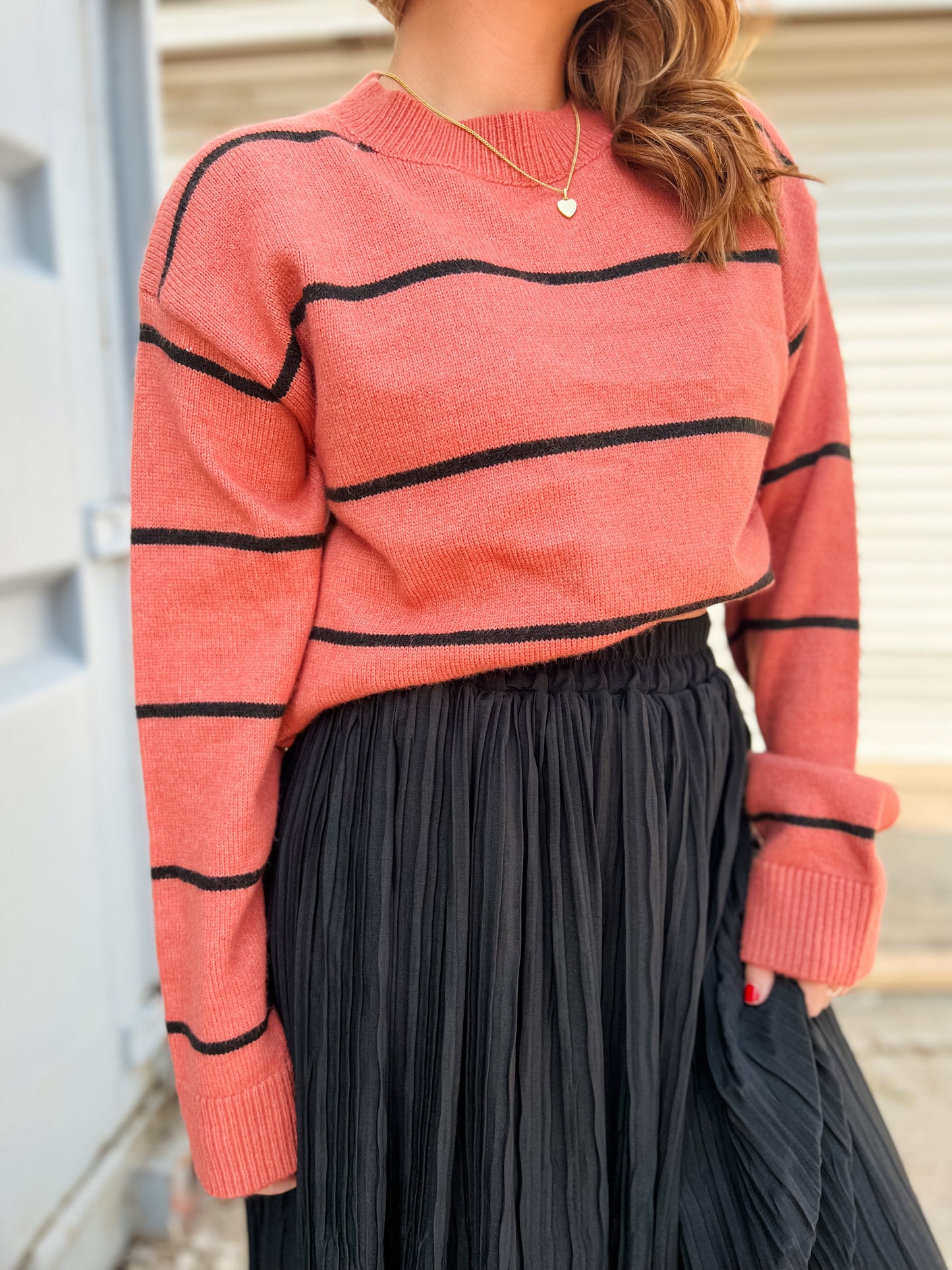 In Line Sweater - Clay