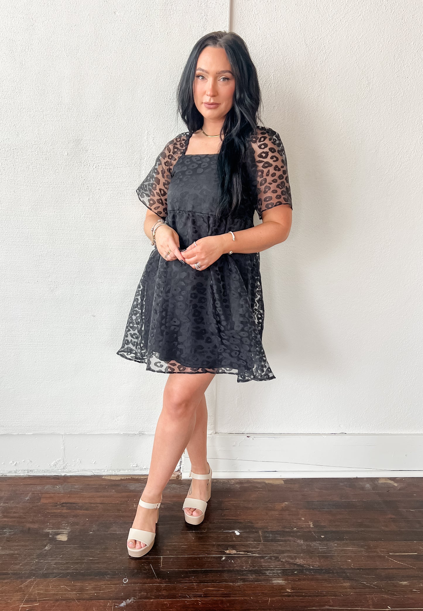 Evelyn Leopard Print Dress