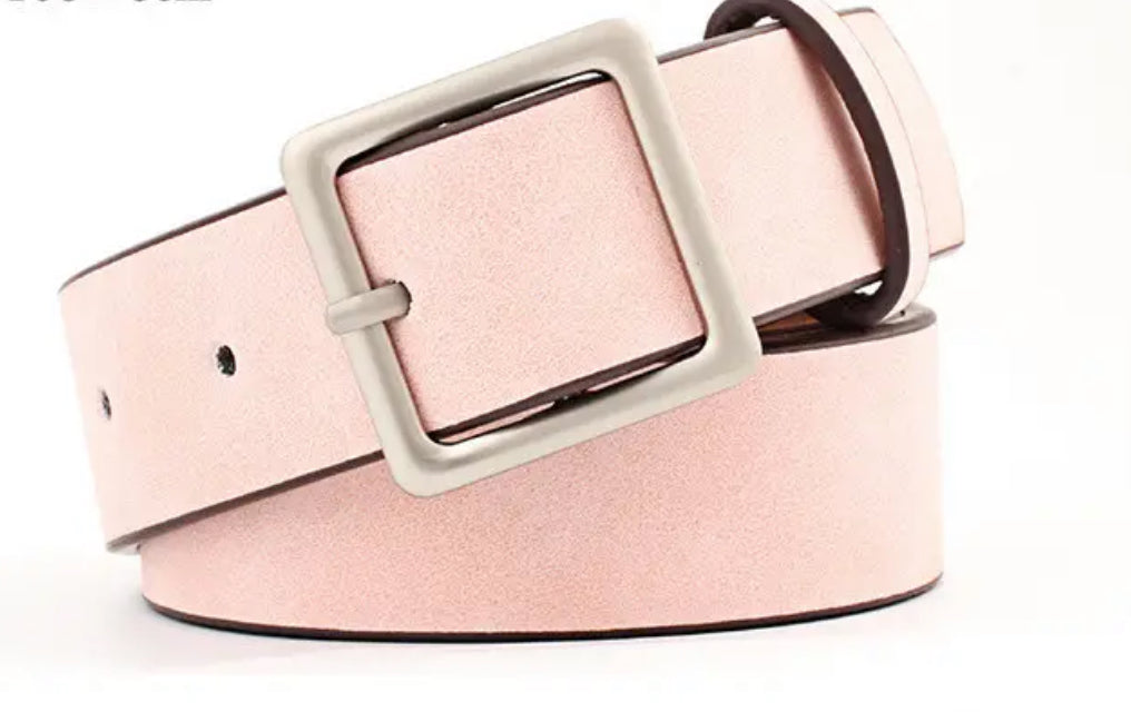 Wide Vegan Leather Belt