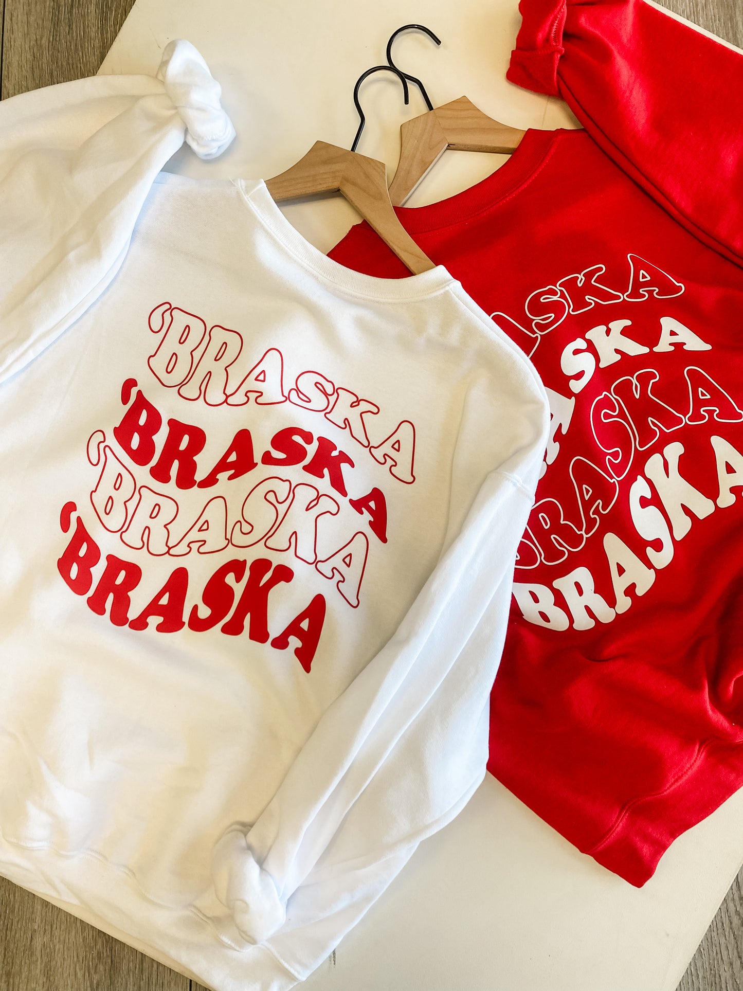 Braska Repeat Crew- Red