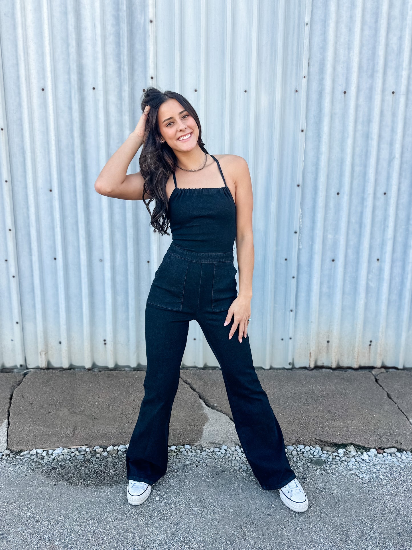 Whiskey Fever Denim Jumpsuit
