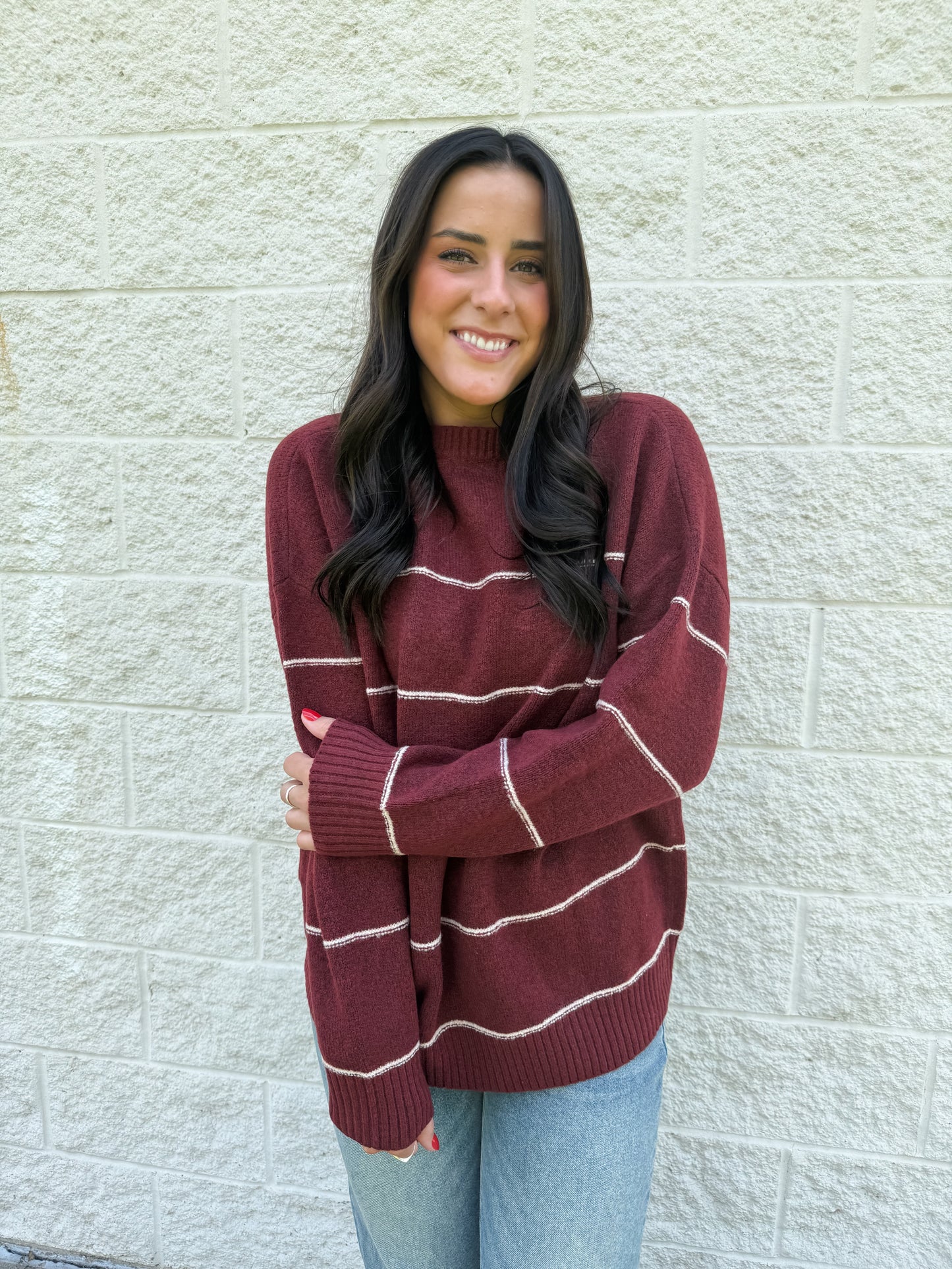Sugar Maple Sweater - Red Wood