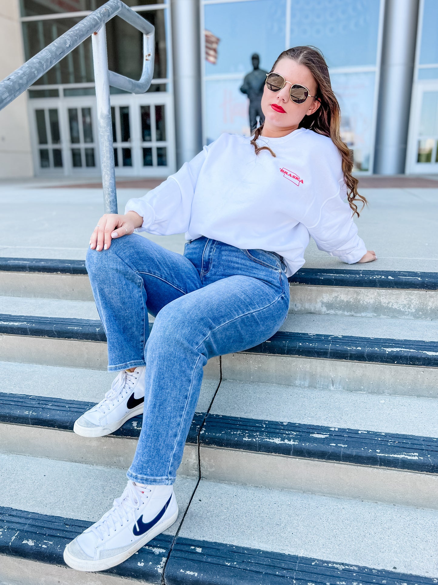 Braska Repeat Crew- White