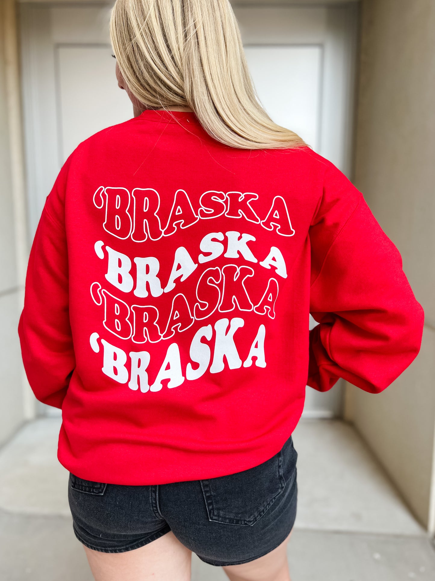 Braska Repeat Crew- Red