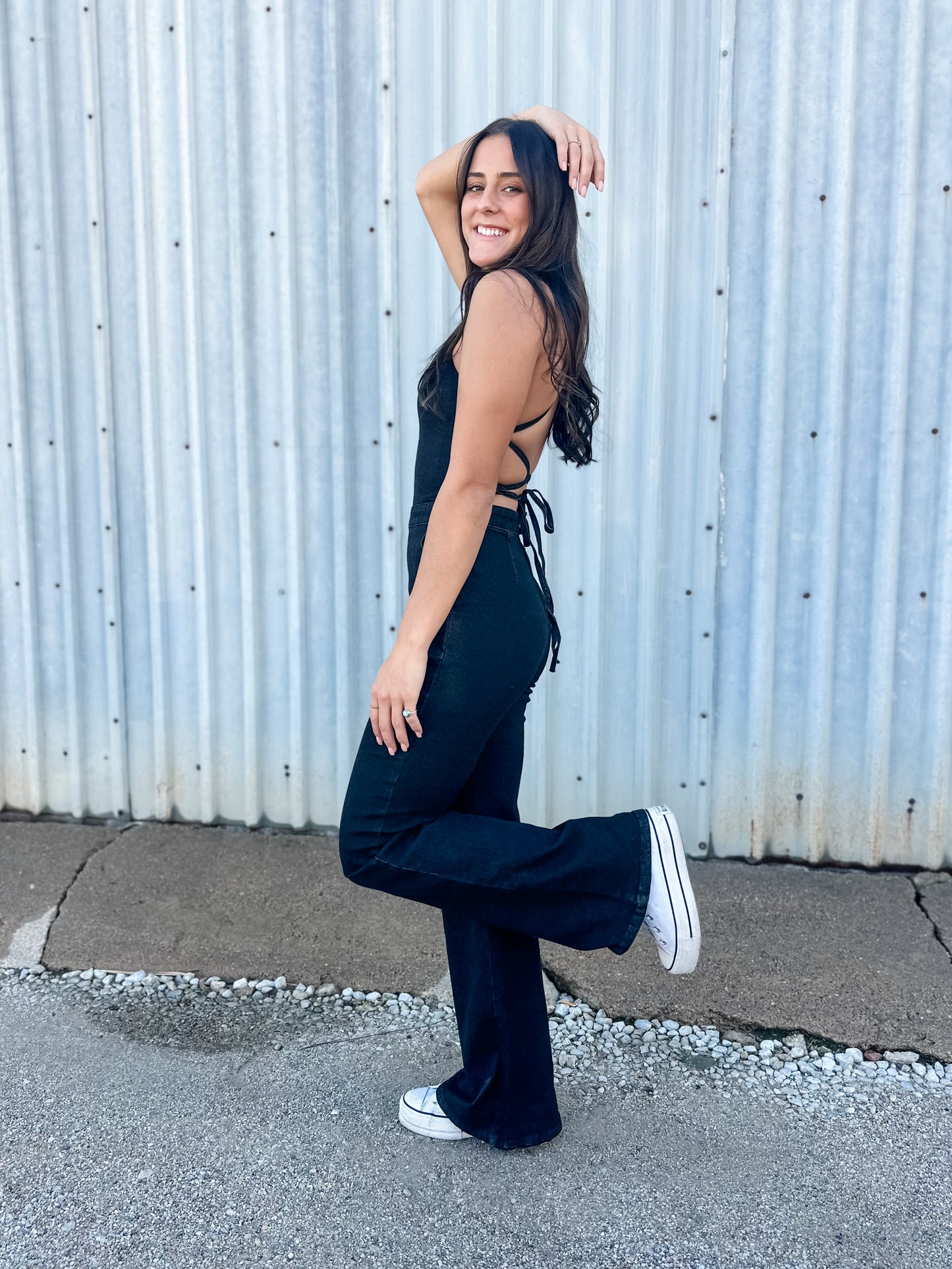 Whiskey Fever Denim Jumpsuit