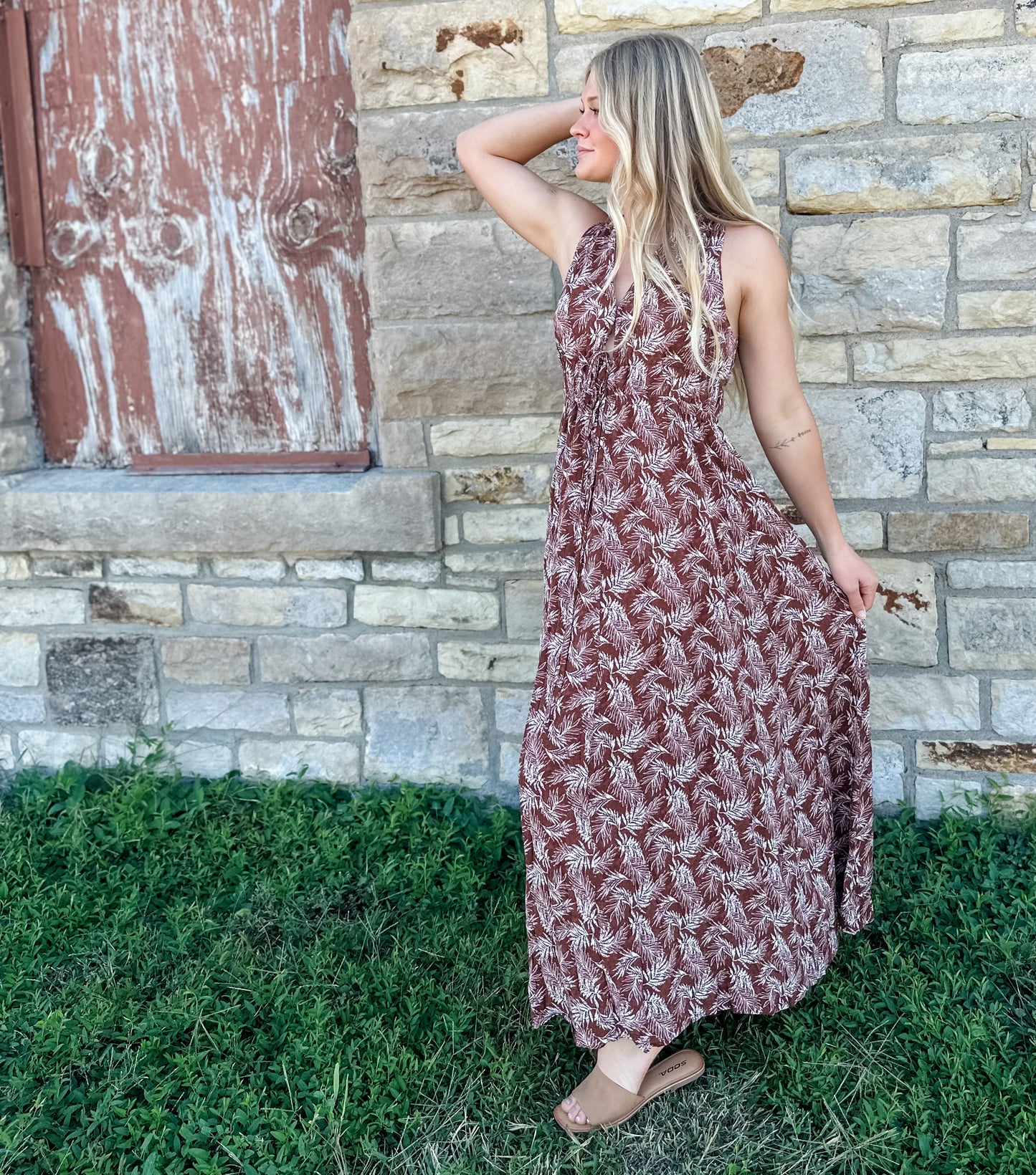 Autumn Tropics Maxi Dress