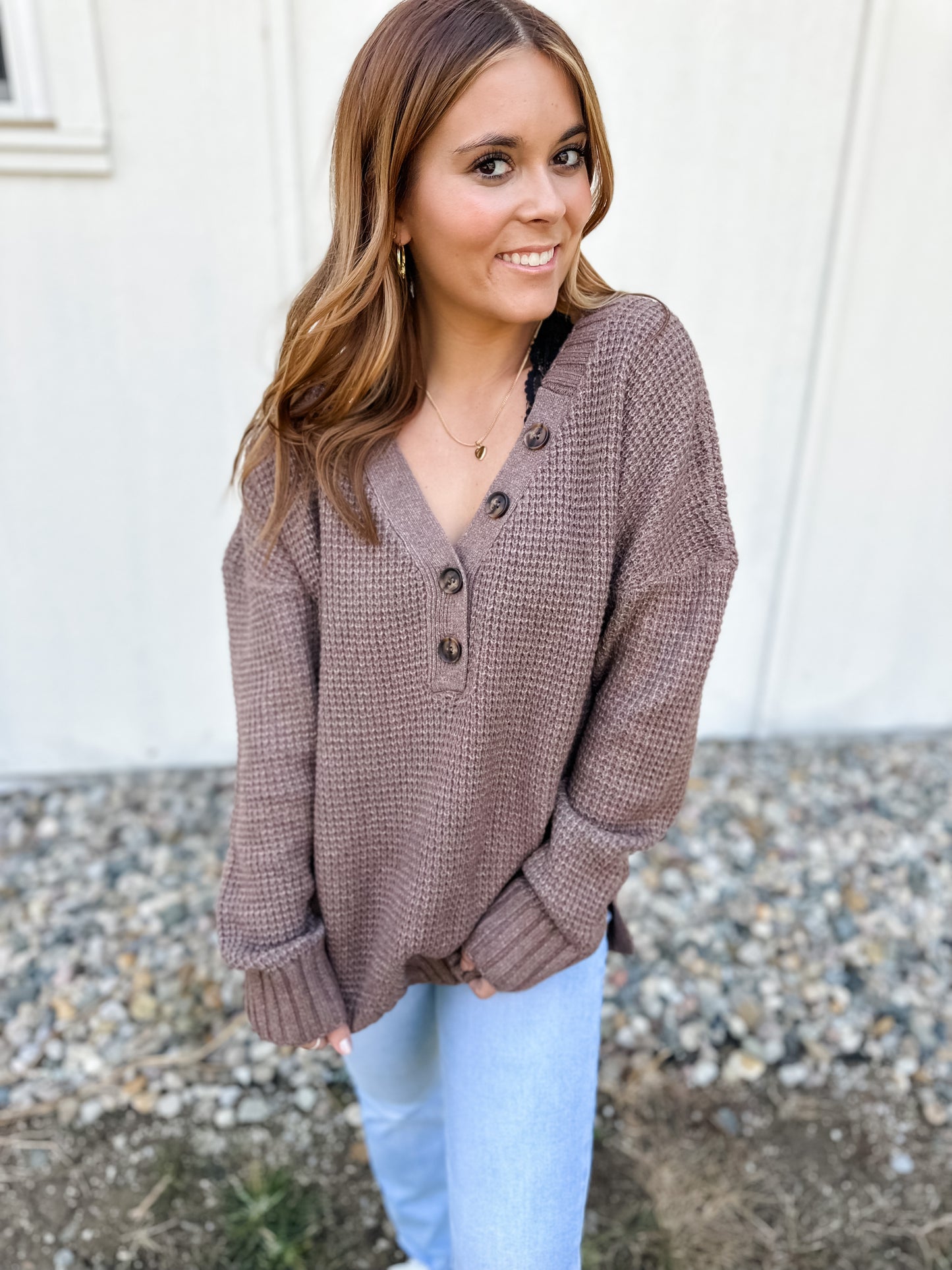 Cafe Mocha Knit Top