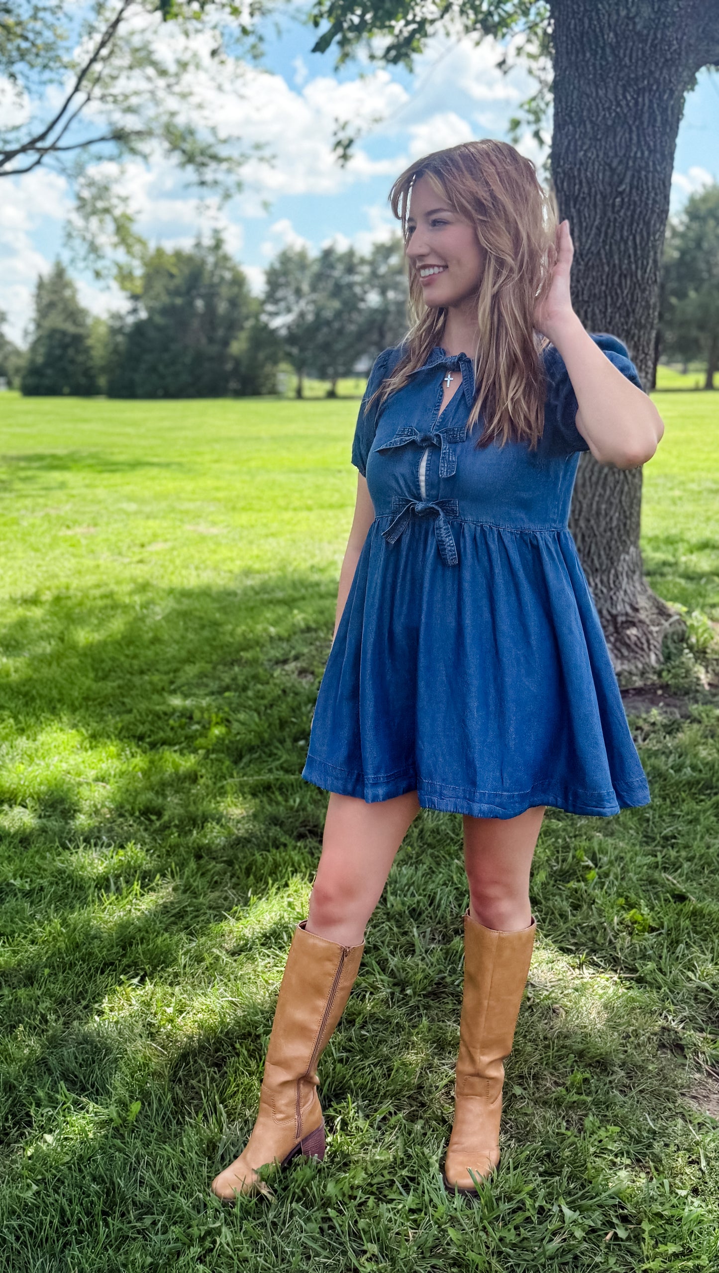 Hometown Honey Denim Dress