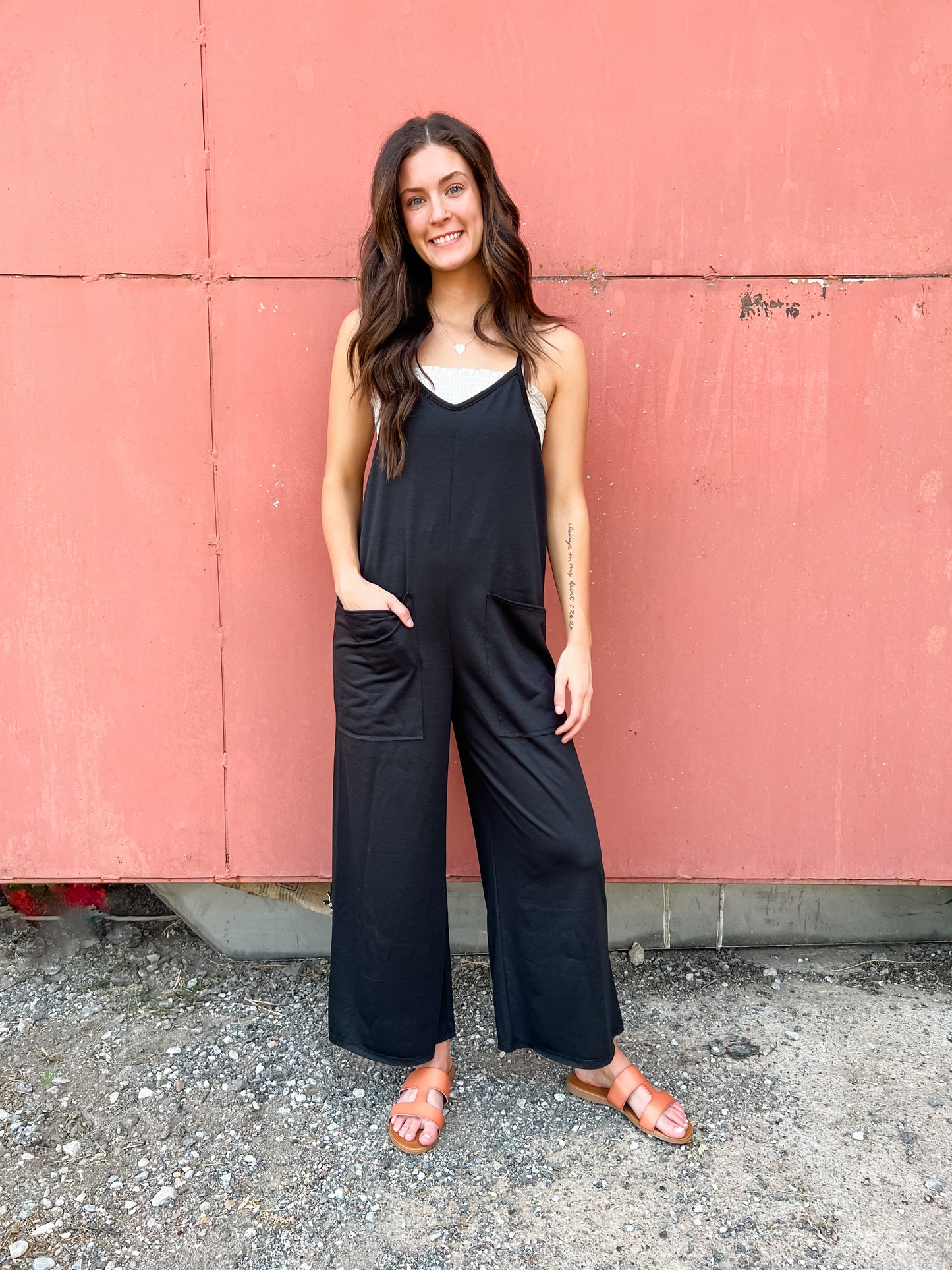 Double Barrel Overall Jumper - Black
