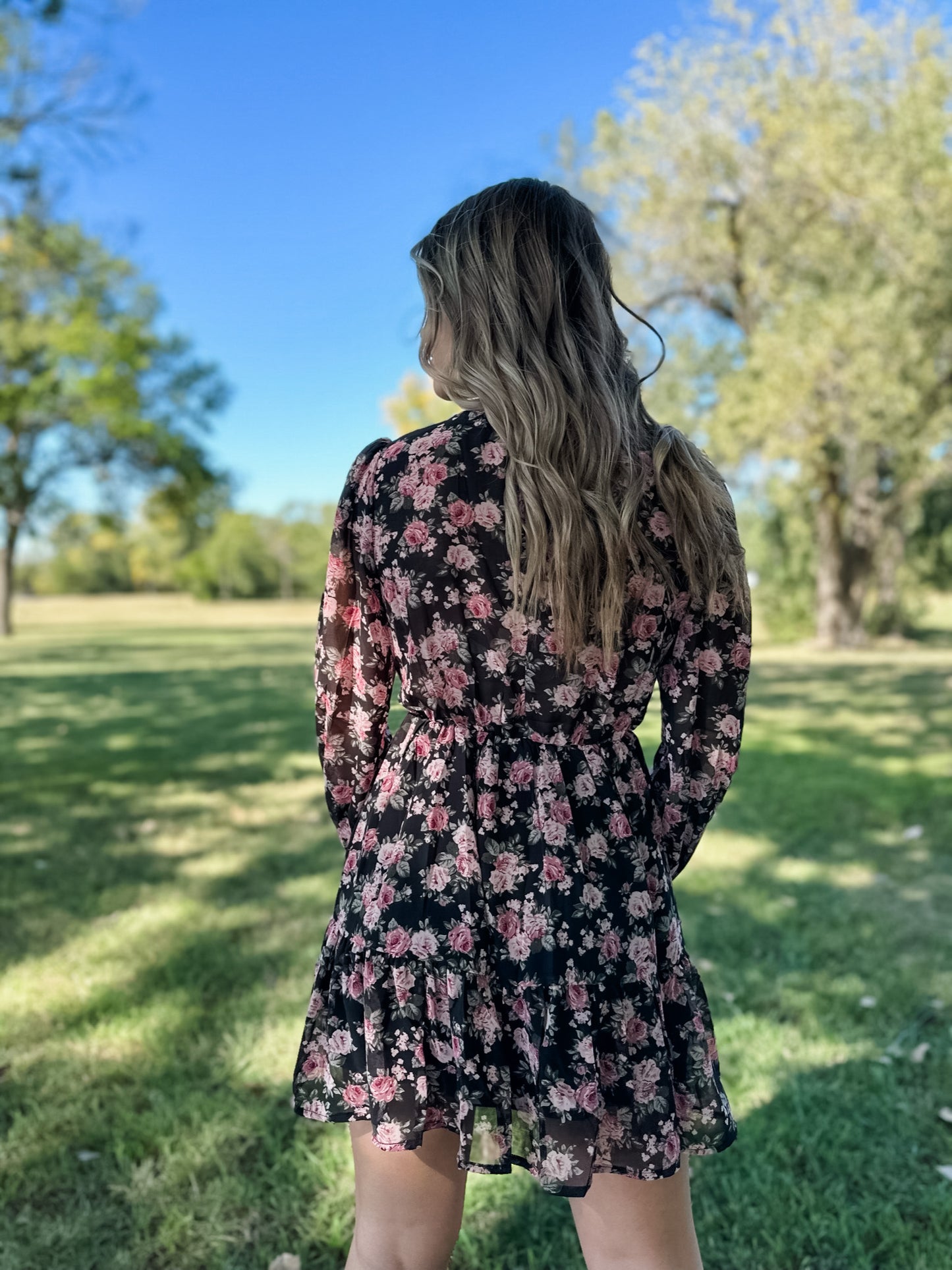 Posey Lane Floral Mini Dress
