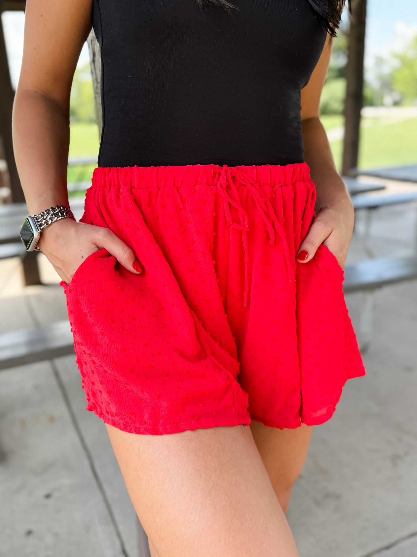Cowboy Candy Flared Skort - Cherry