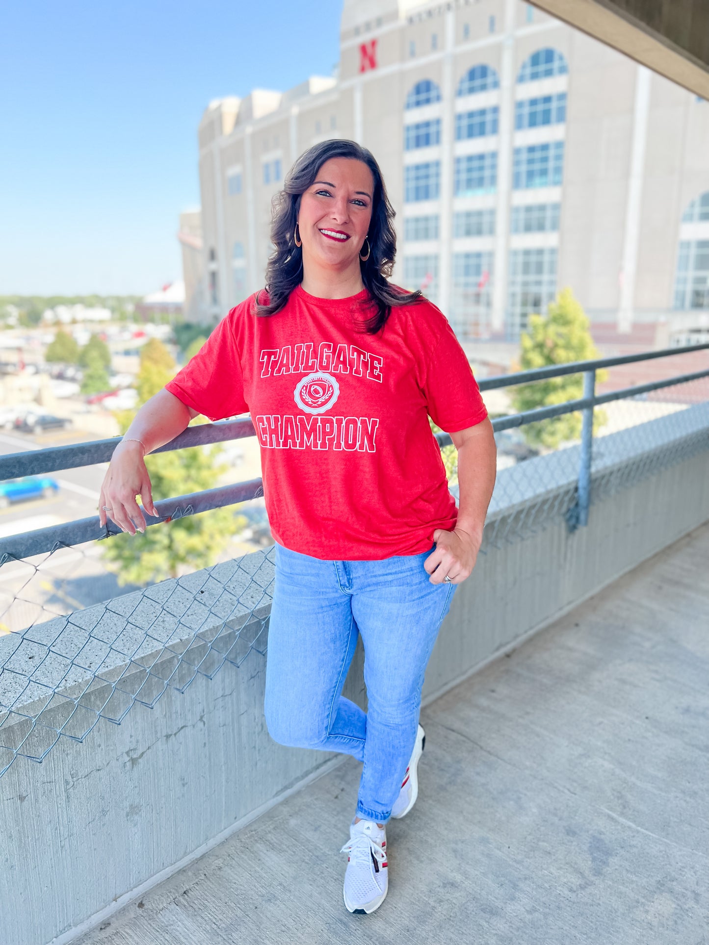 Tailgate Champ Tee - Heather Red