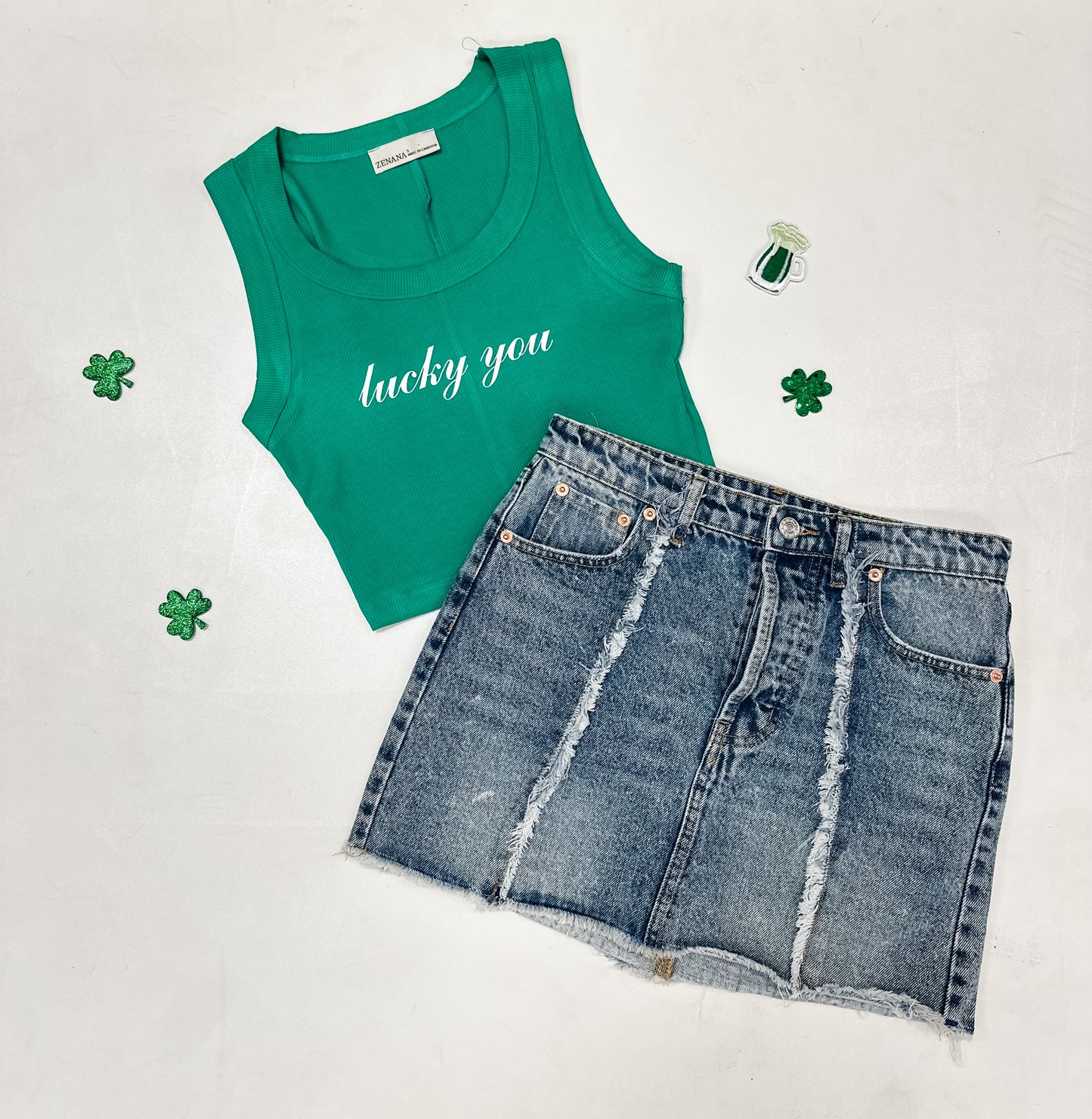 lucky you Cropped Tank
