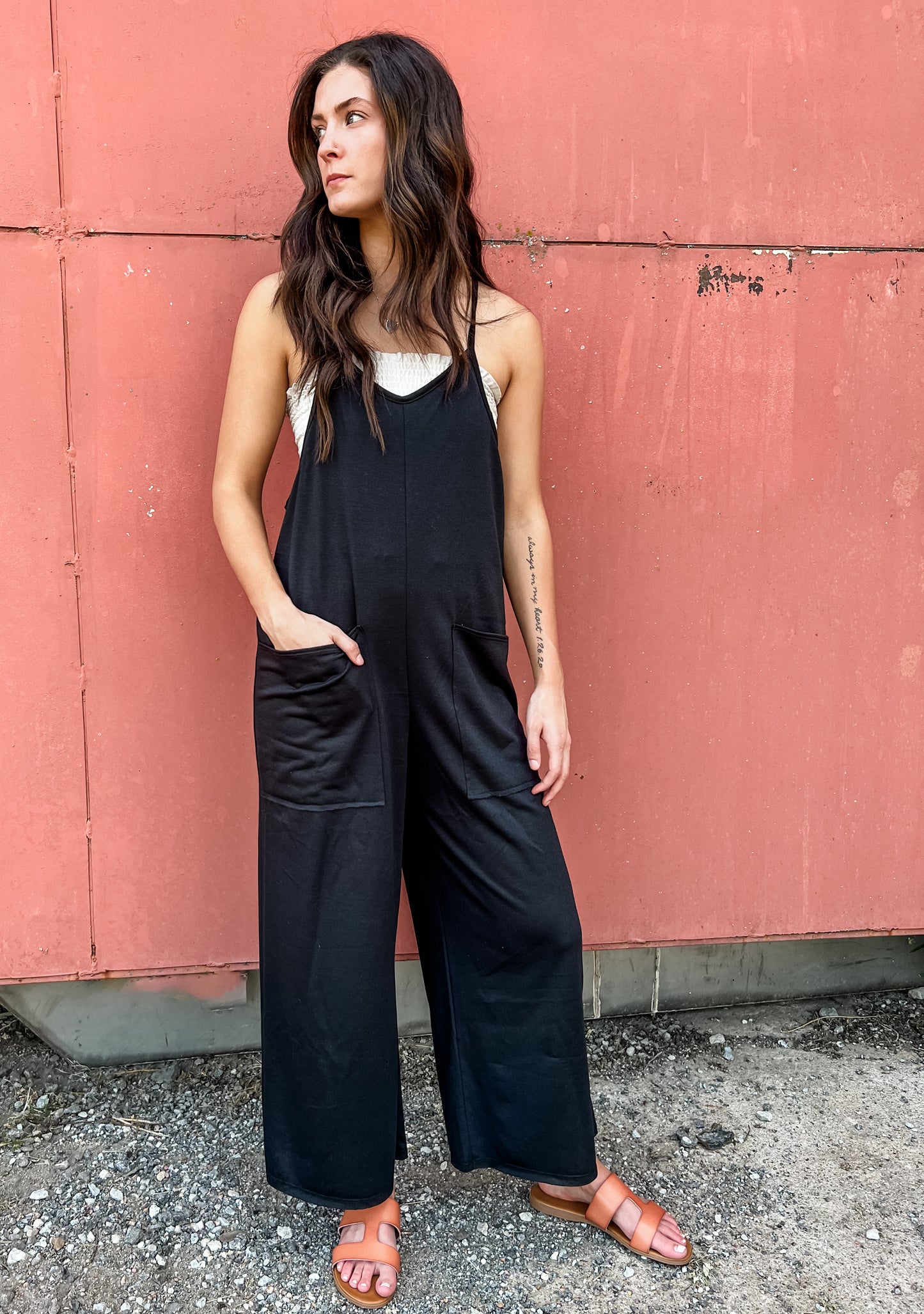 Double Barrel Overall Jumper - Black