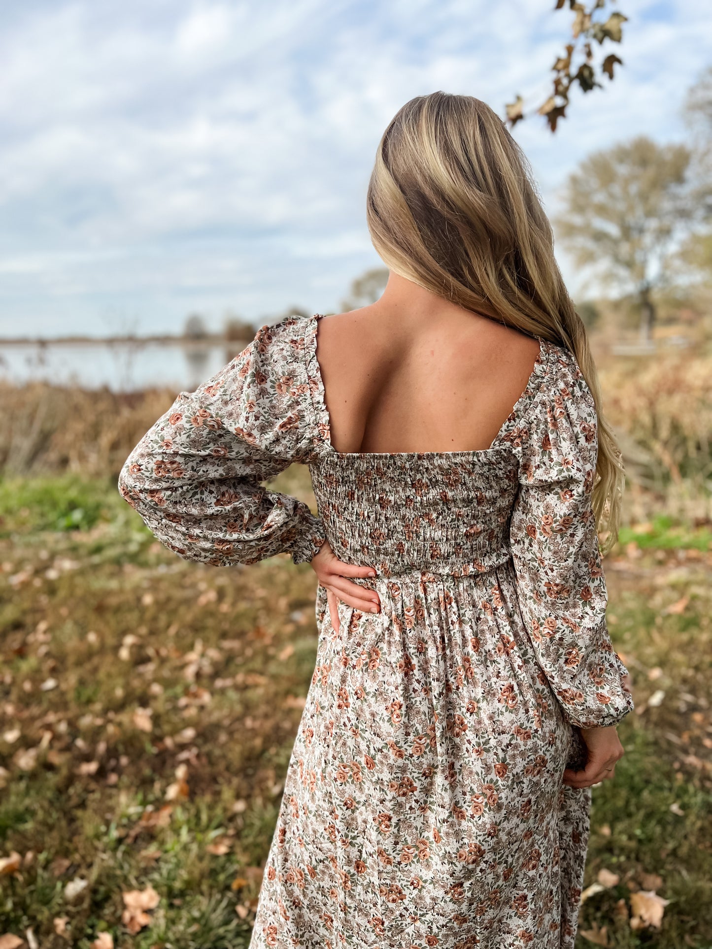 Emerie Floral Midi Dress