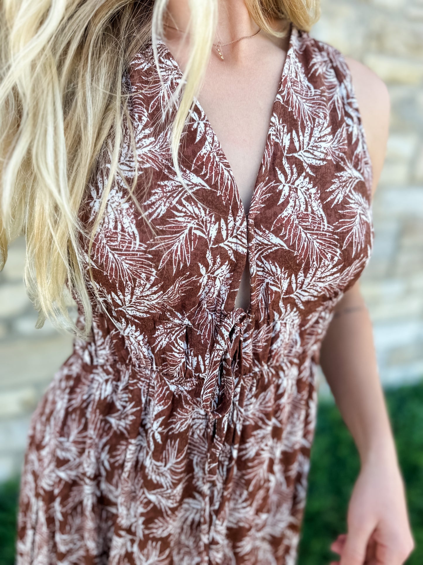 Autumn Tropics Maxi Dress