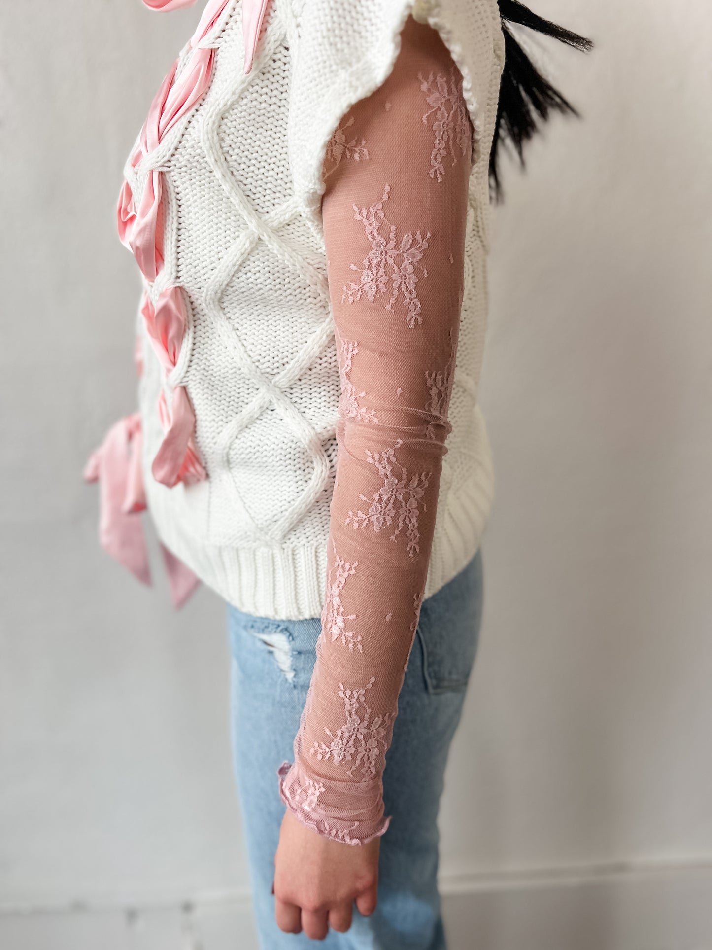 Summer Nights Sheer Top - Blush