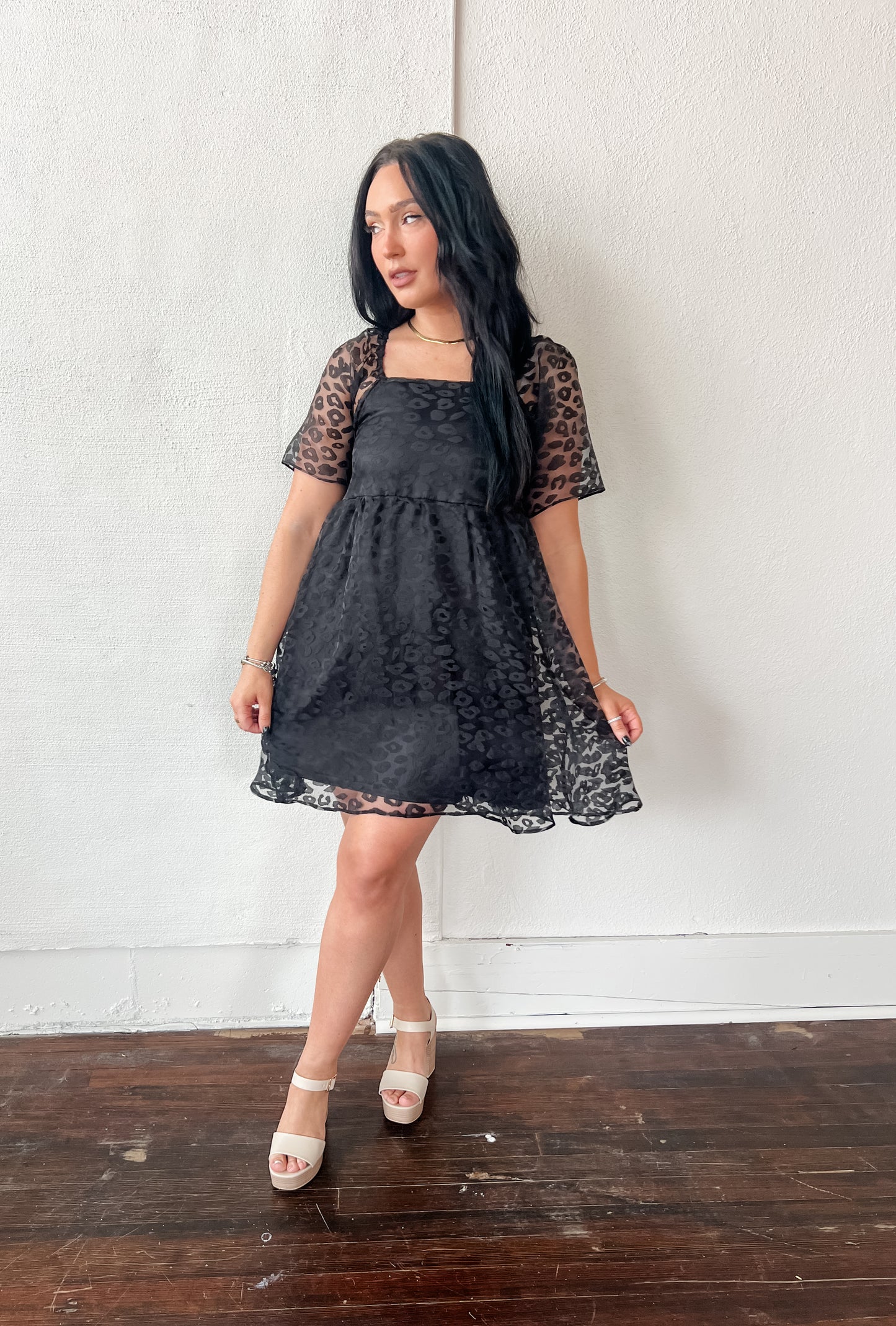 Evelyn Leopard Print Dress
