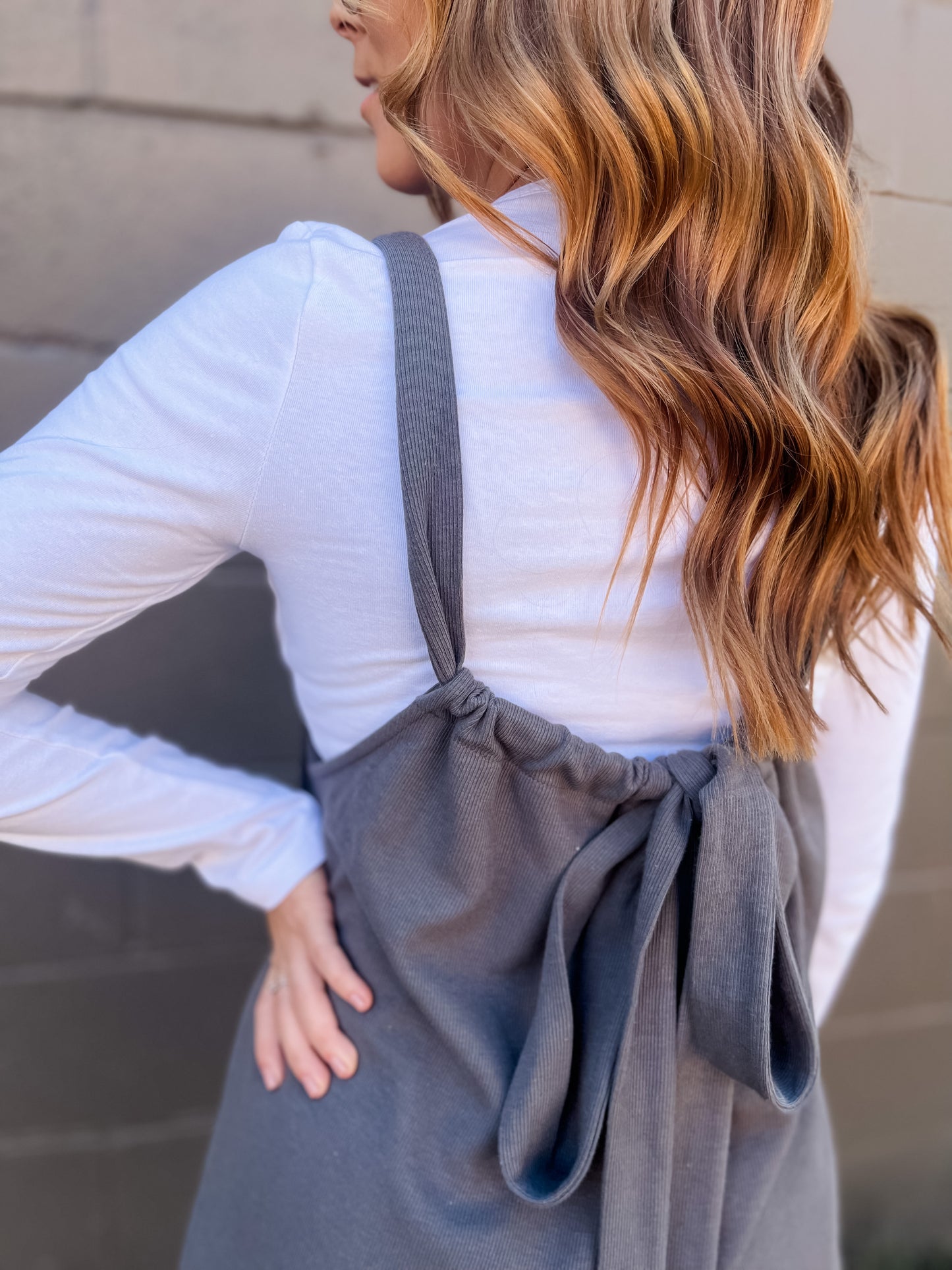 On My Mind Drawstring Jumpsuit - Grey