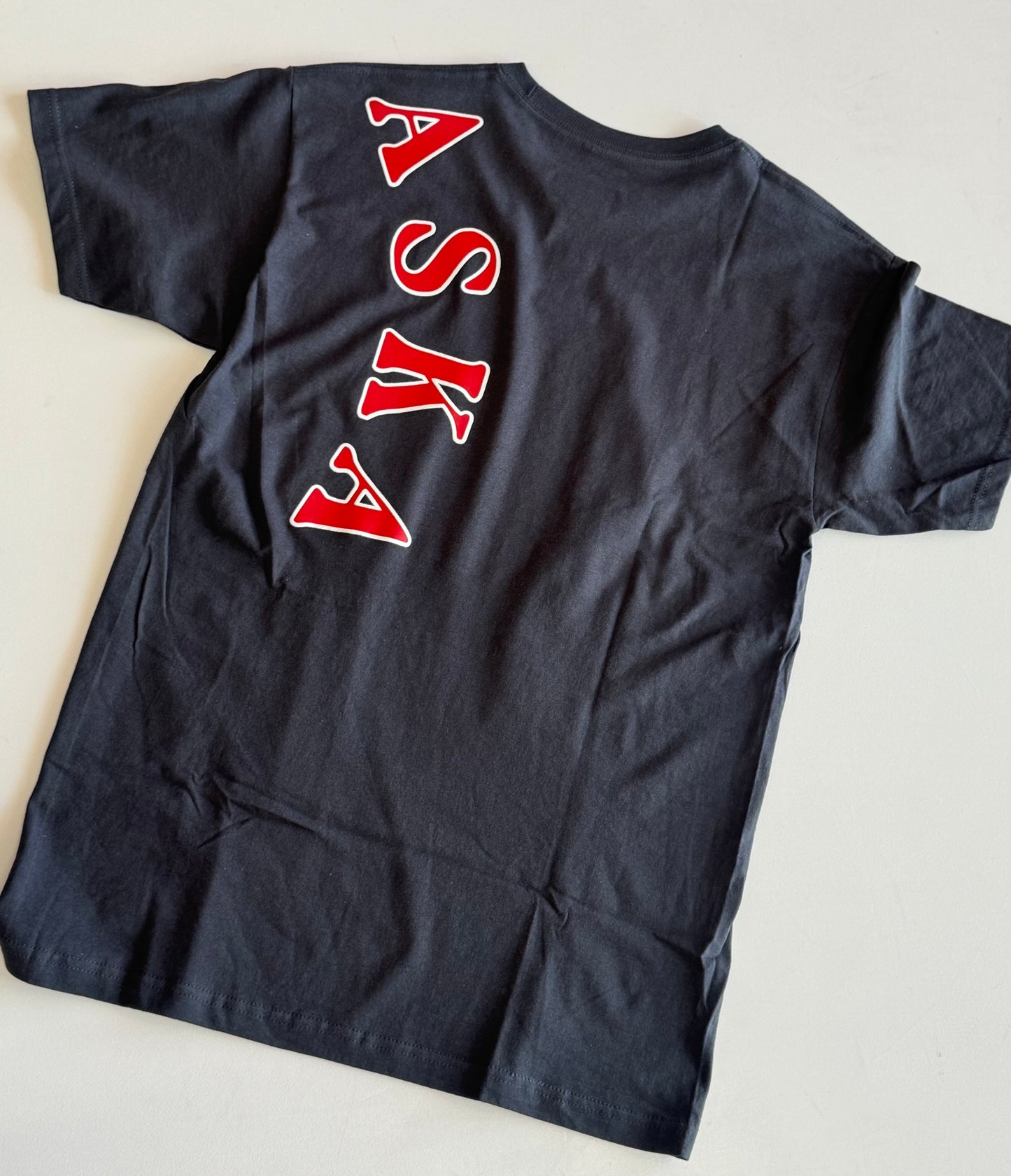 Over The Shoulder Nebraska Tee - Gunmetal